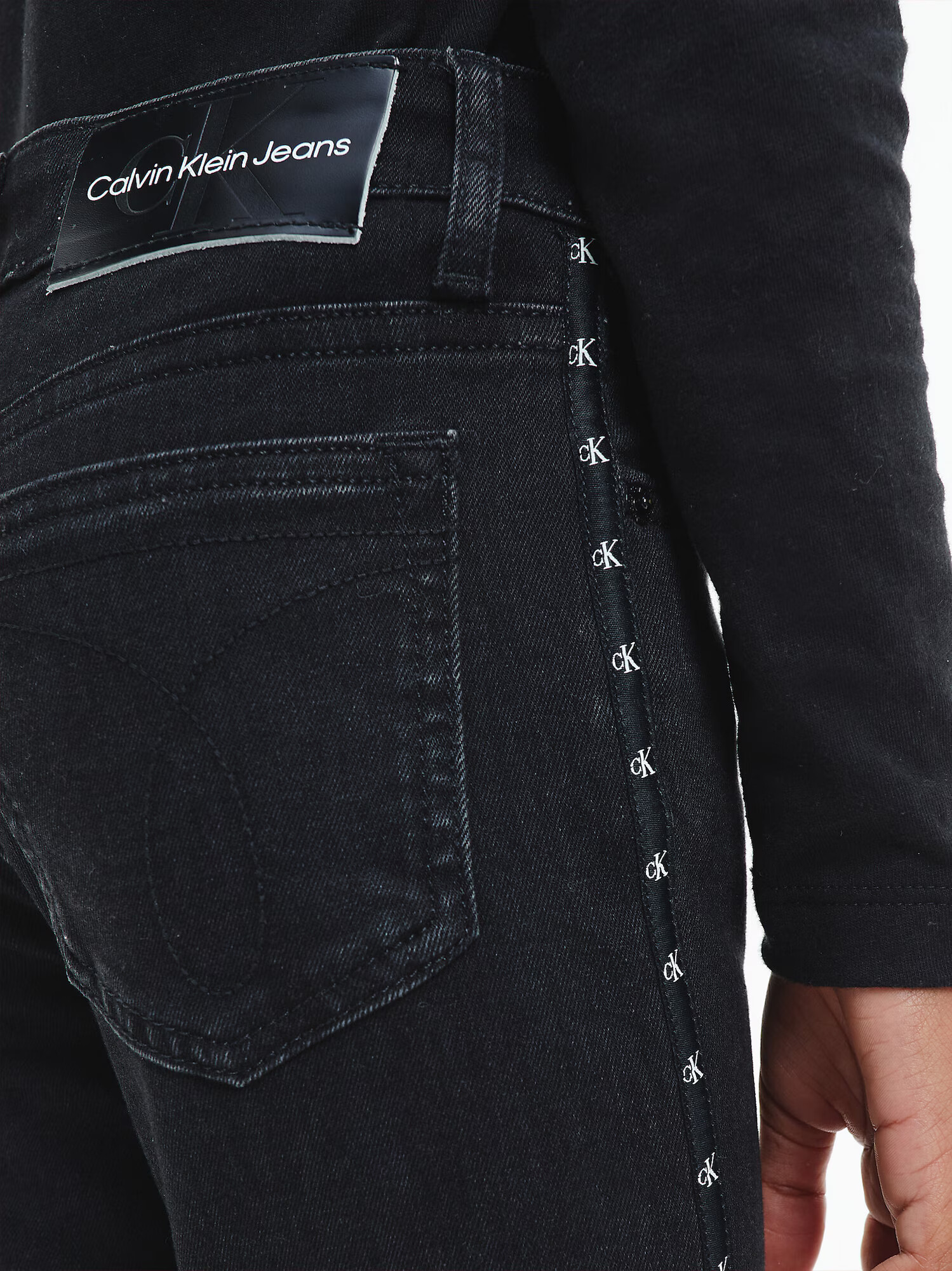 Calvin Klein Jeans Jeans negru / alb - Pled.ro