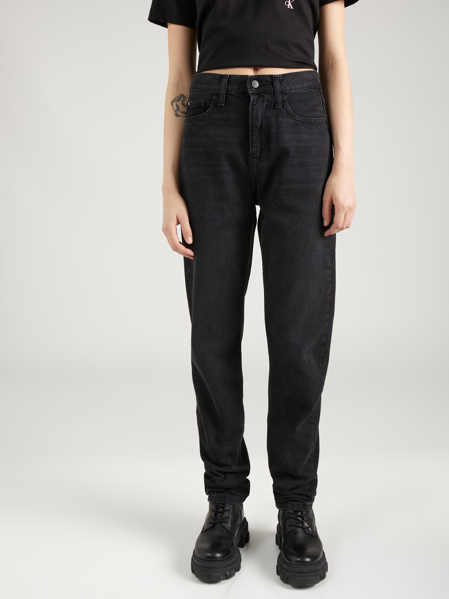 Calvin Klein Jeans Jeans negru / alb - Pled.ro