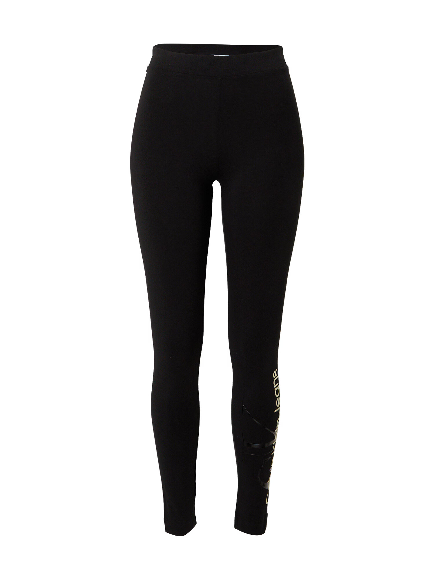 Calvin Klein Jeans Leggings alb kitt / gri închis / negru - Pled.ro