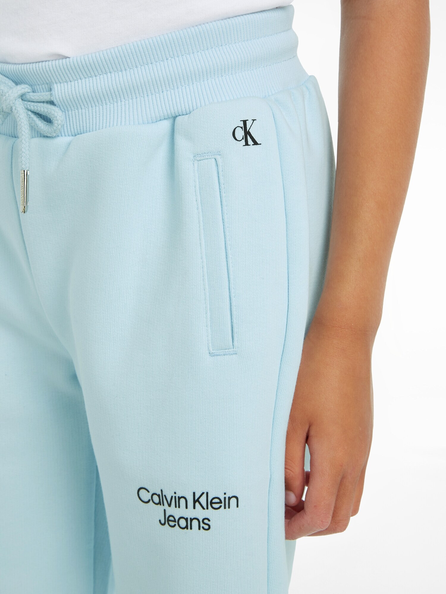 Calvin Klein Jeans Pantaloni 'Stack' albastru deschis / negru - Pled.ro