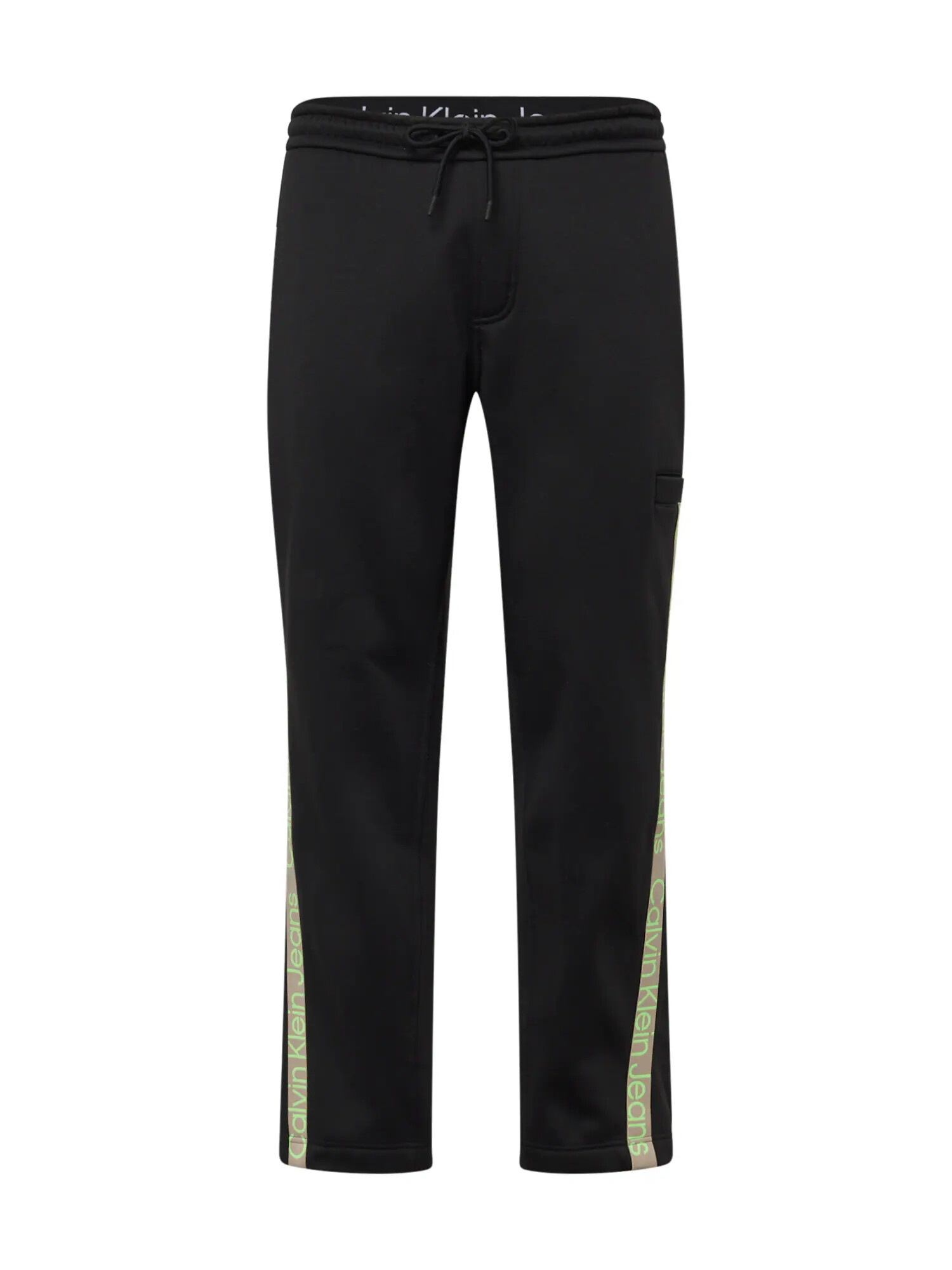 Calvin Klein Jeans Pantaloni bej închis / verde deschis / negru - Pled.ro