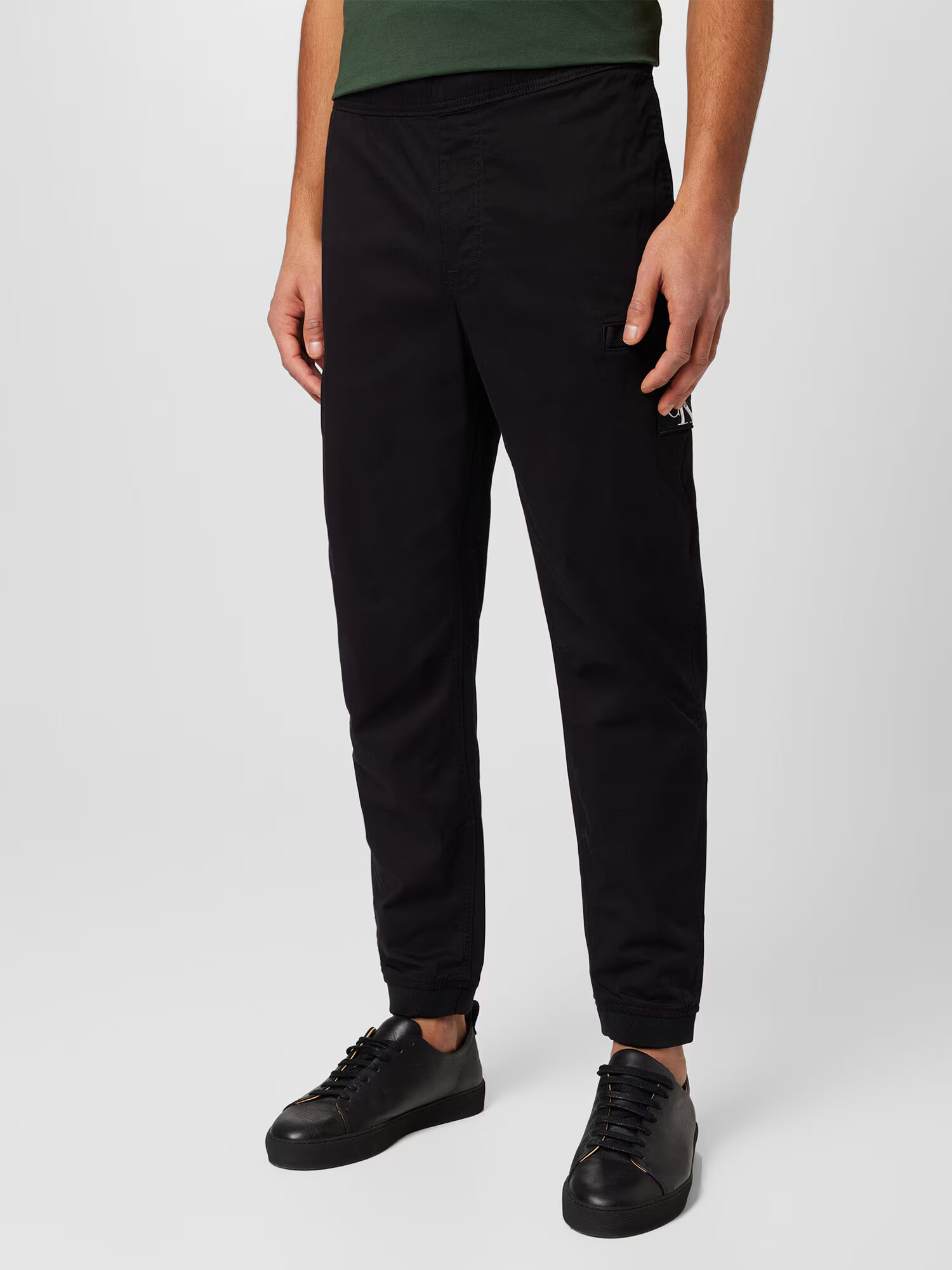 Calvin Klein Jeans Pantaloni negru / alb - Pled.ro