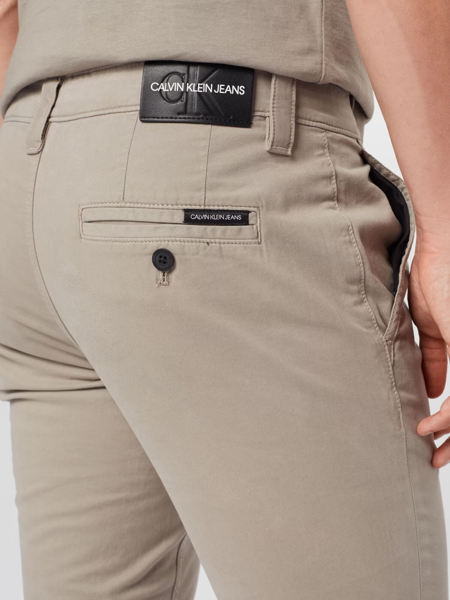 Calvin Klein Jeans Pantaloni eleganți bej - Pled.ro