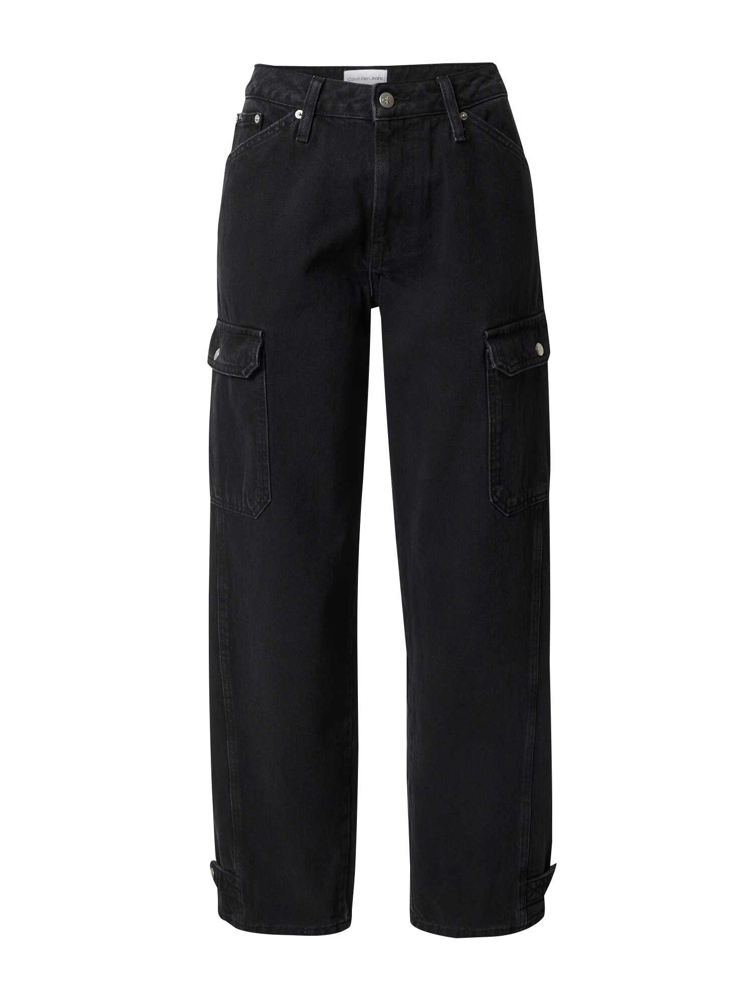 Calvin Klein Jeans Pantaloni eleganți negru denim - Pled.ro