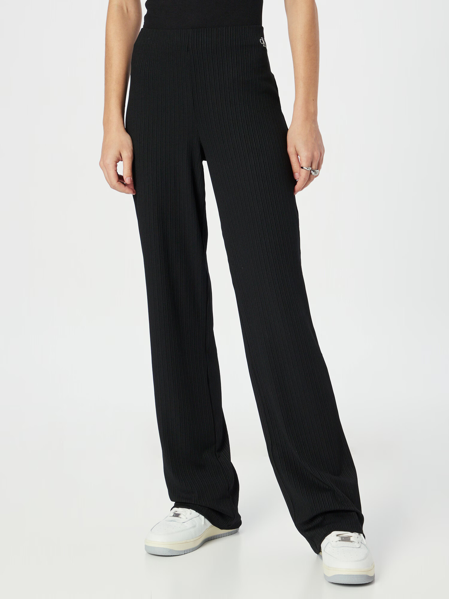 Calvin Klein Jeans Pantaloni negru / alb - Pled.ro