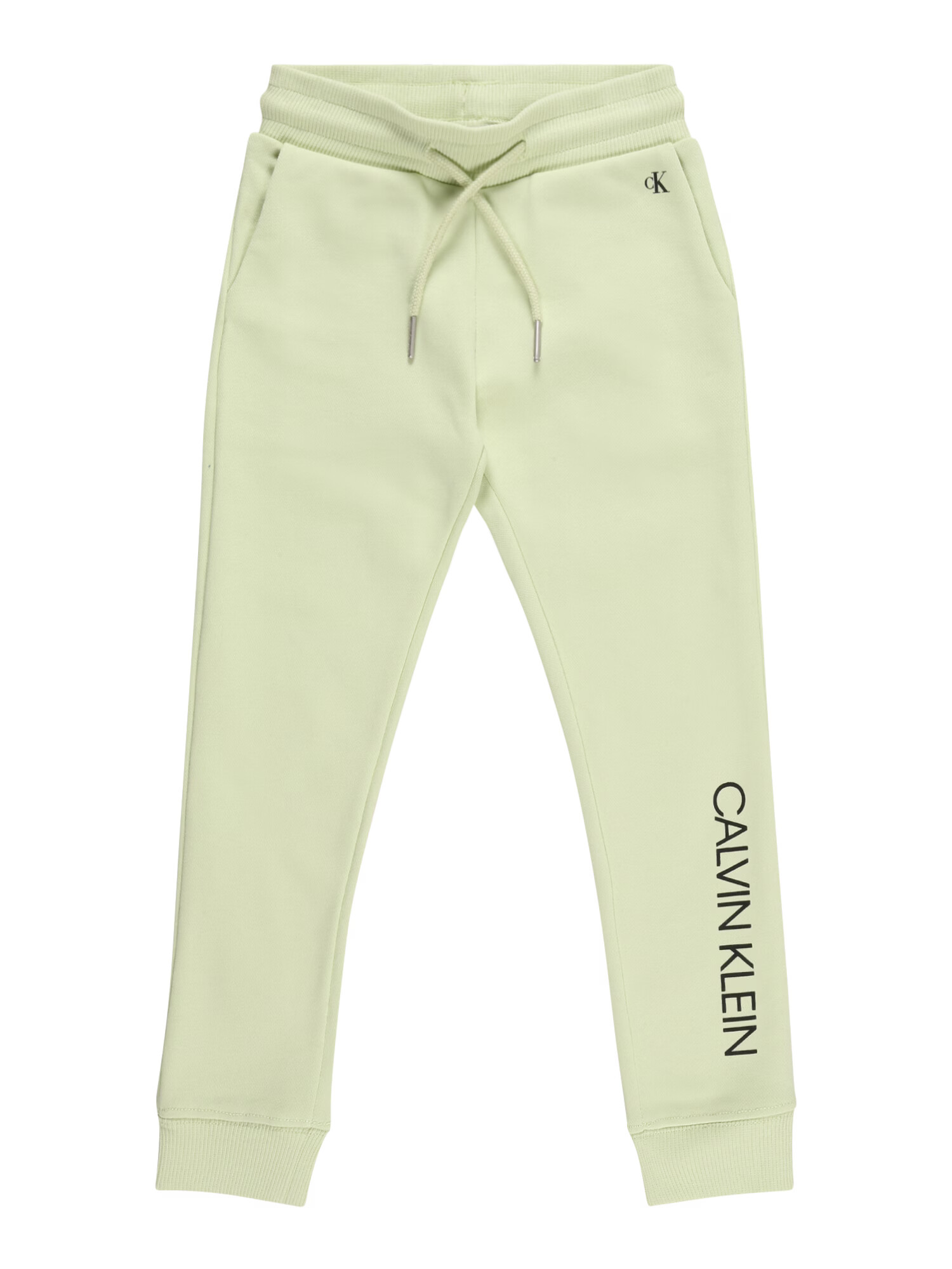 Calvin Klein Jeans Pantaloni verde pastel / negru - Pled.ro