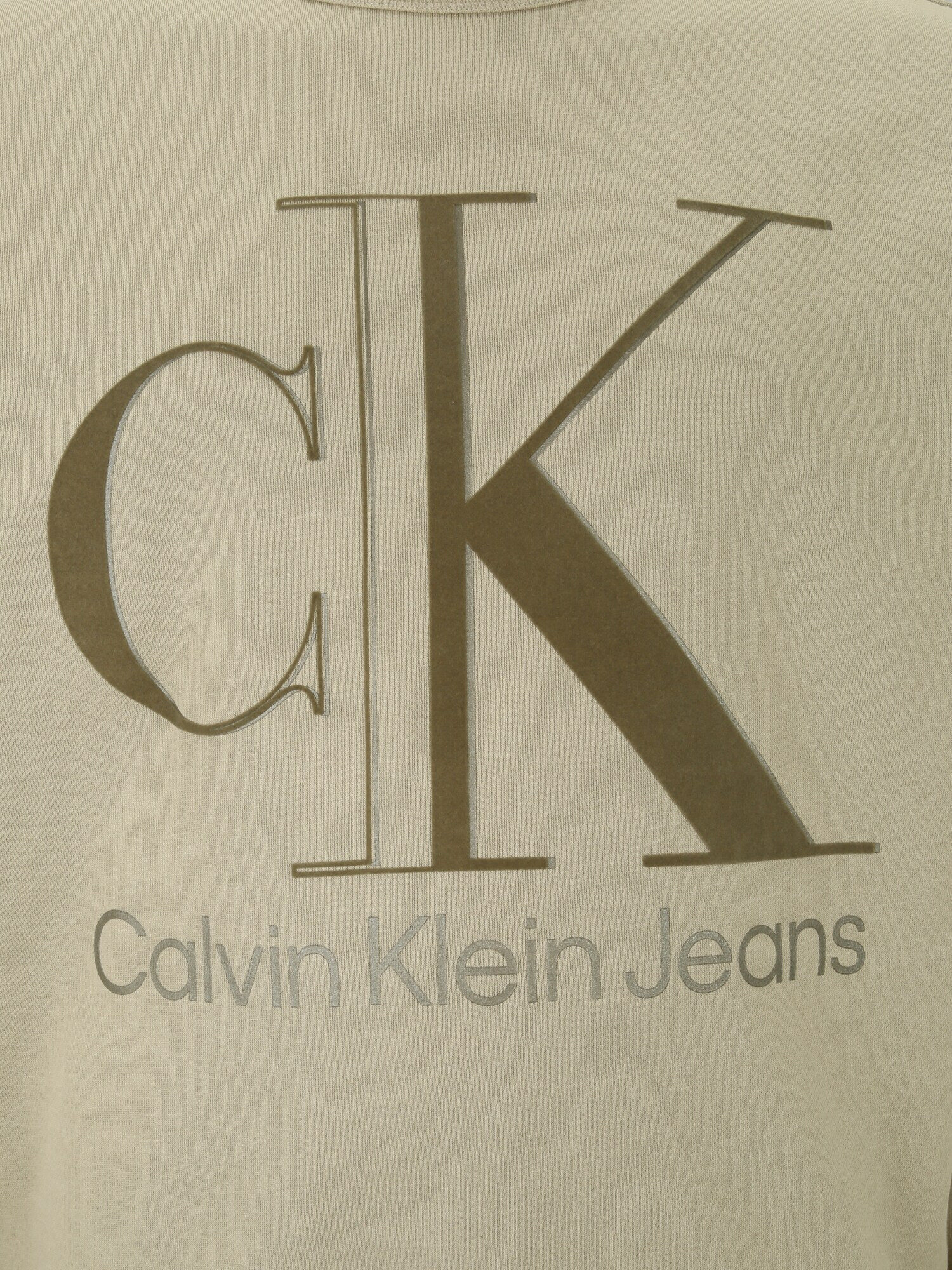 Calvin Klein Jeans Plus Bluză de molton bej deschis / gri / verde stuf - Pled.ro