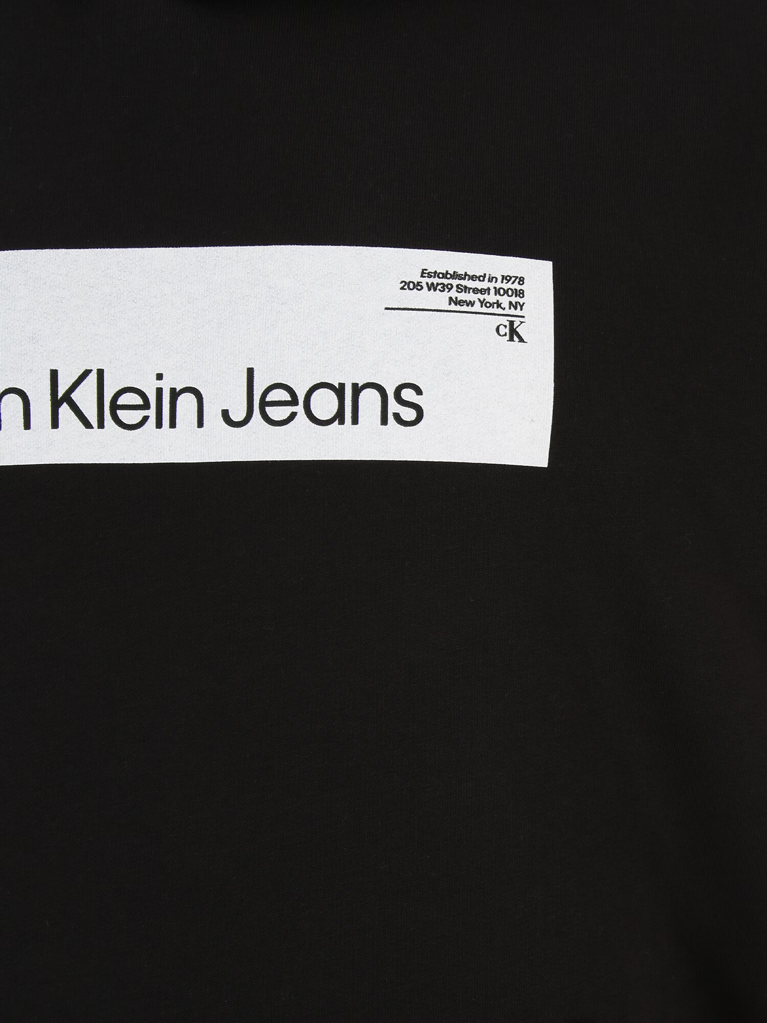 Calvin Klein Jeans Plus Bluză de molton 'HYPER' negru / alb - Pled.ro