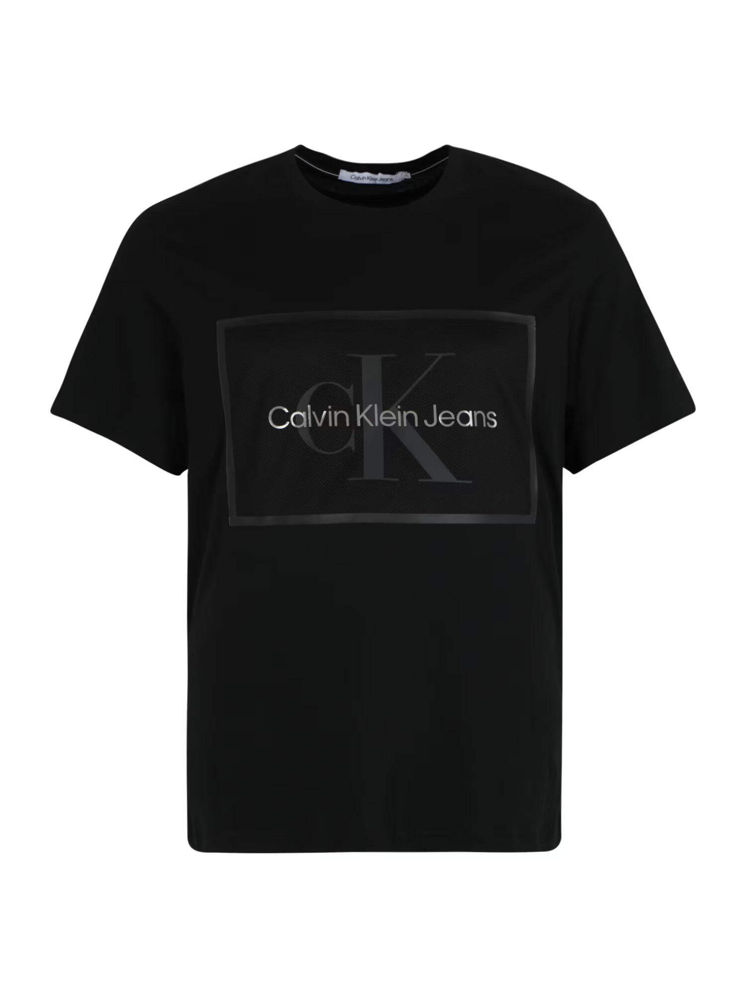 Calvin Klein Jeans Plus Tricou gri închis / negru / argintiu - Pled.ro