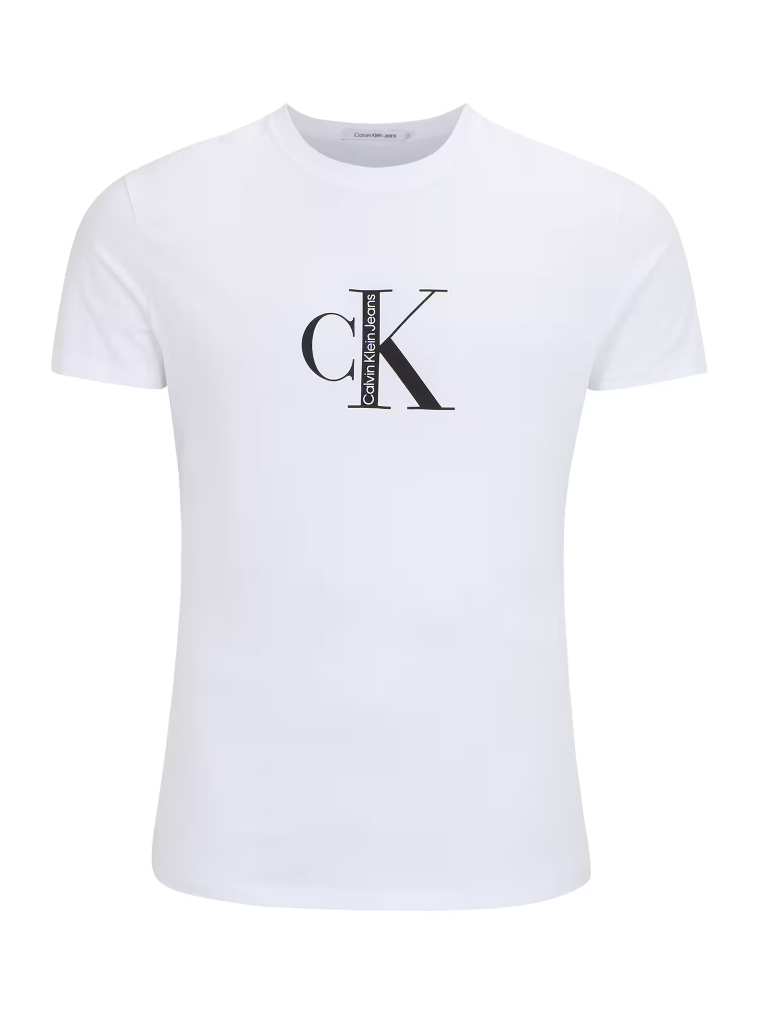 Calvin Klein Jeans Plus Tricou negru / alb - Pled.ro