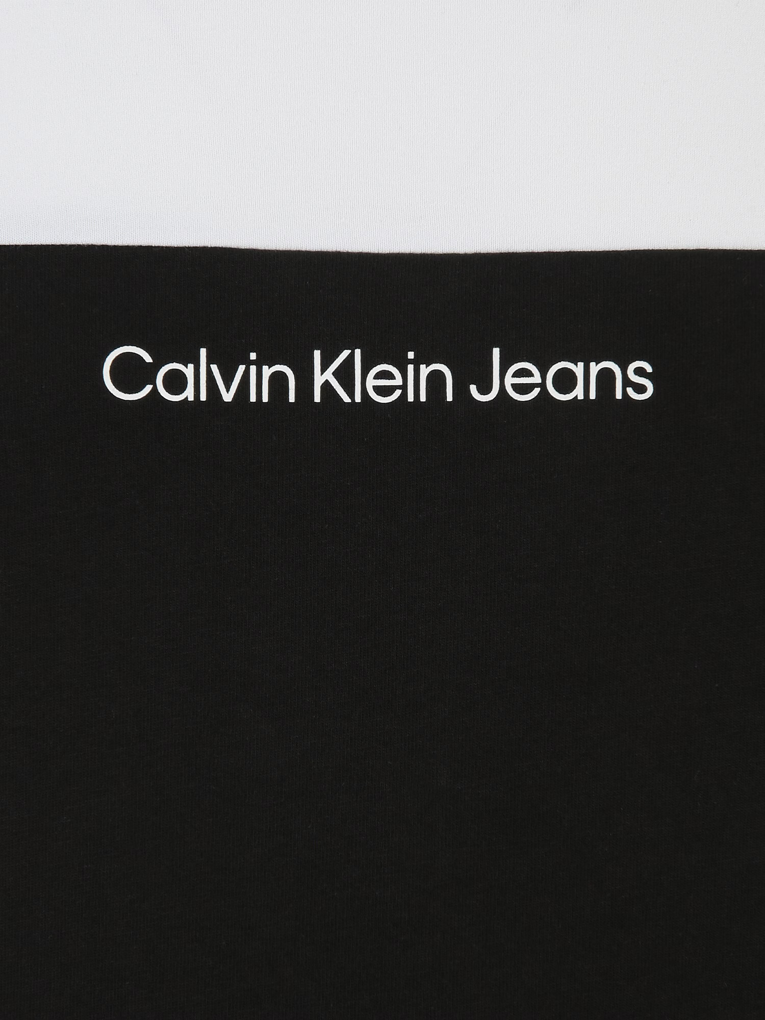 Calvin Klein Jeans Plus Tricou negru / alb - Pled.ro