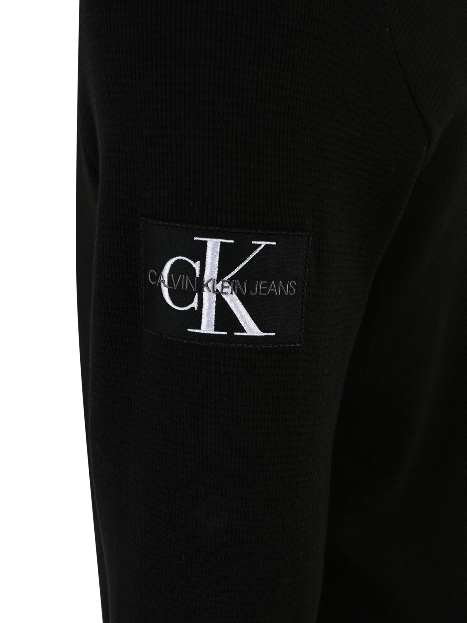 Calvin Klein Jeans Plus Tricou negru / alb - Pled.ro