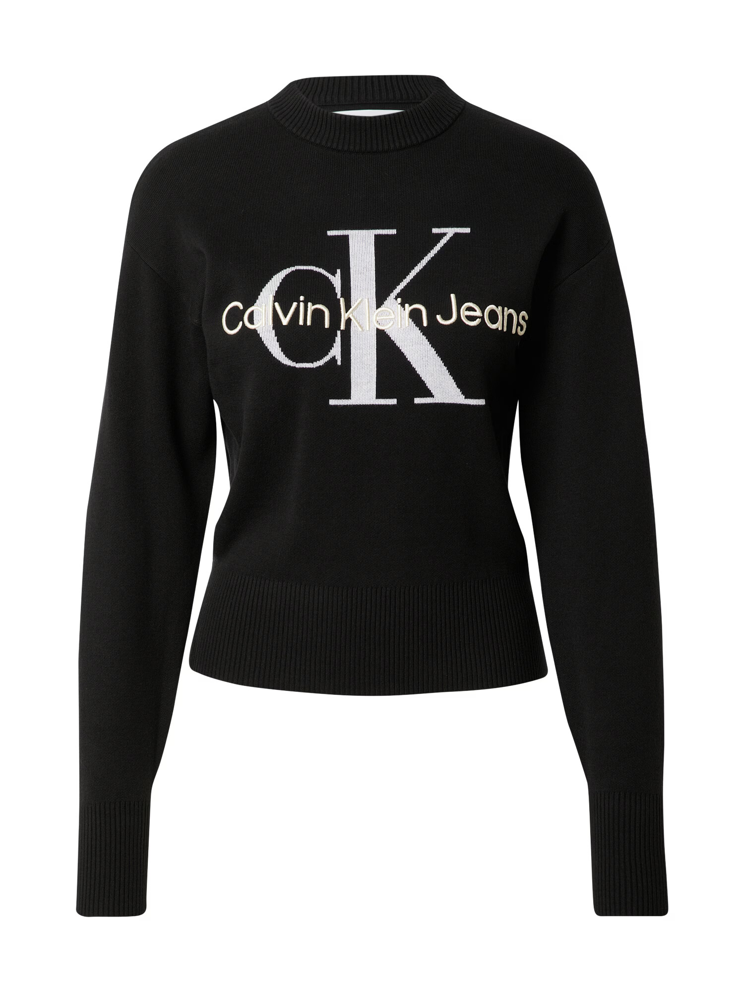 Calvin Klein Jeans Pulover crem / gri / negru - Pled.ro