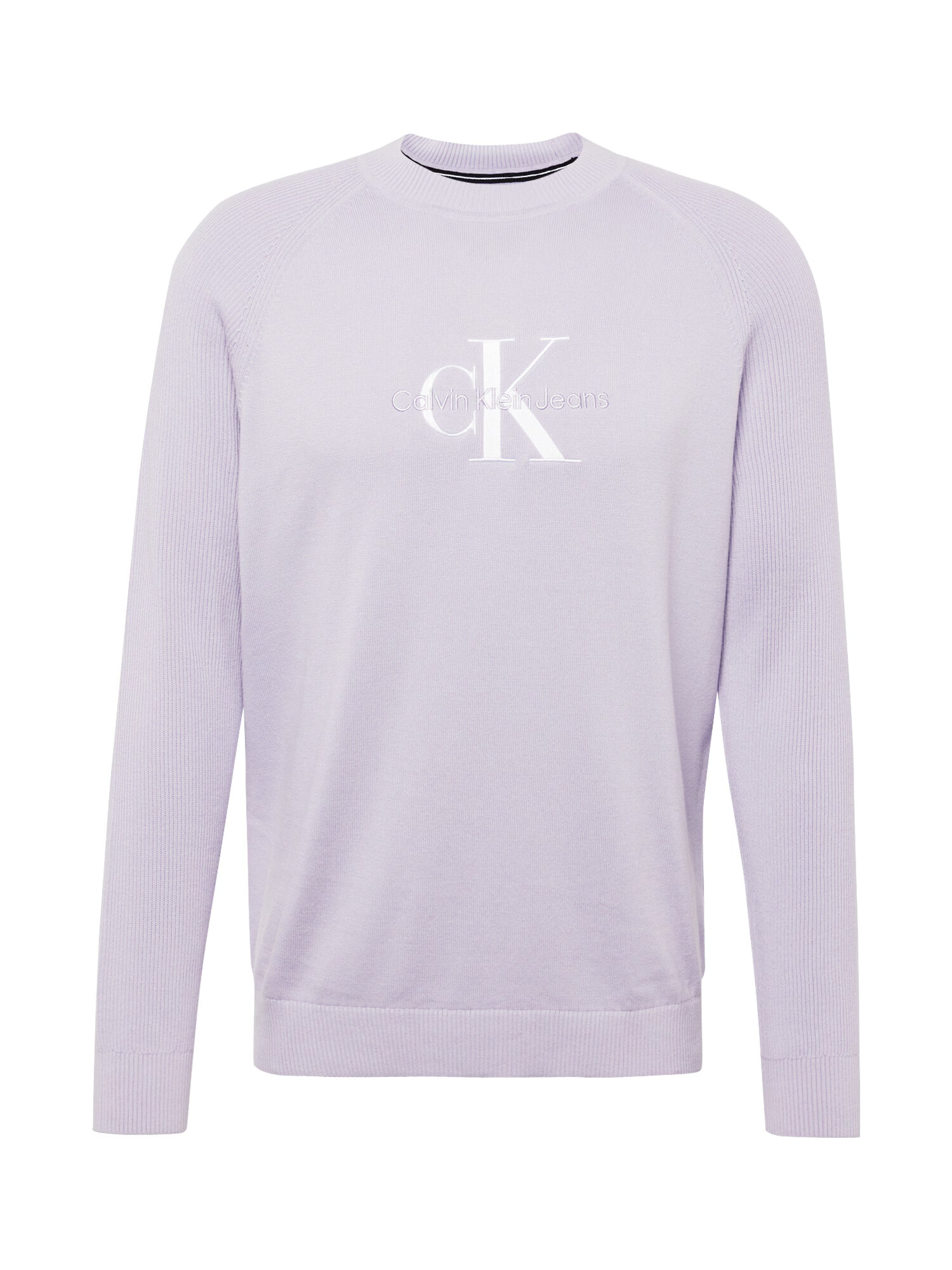 Calvin Klein Jeans Pulover 'DRIVER' mov pastel / alb - Pled.ro