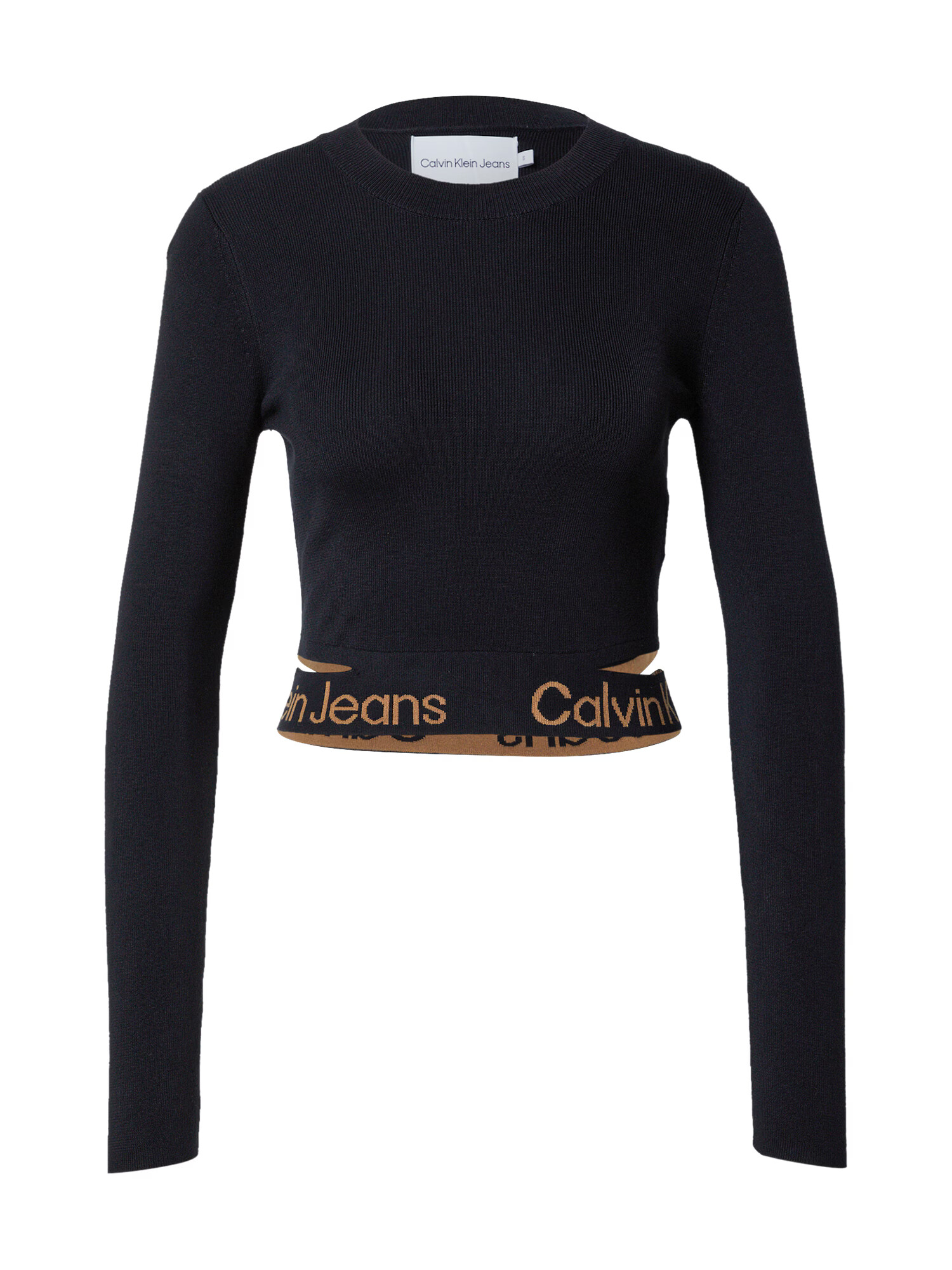 Calvin Klein Jeans Pulover maro deschis / negru - Pled.ro