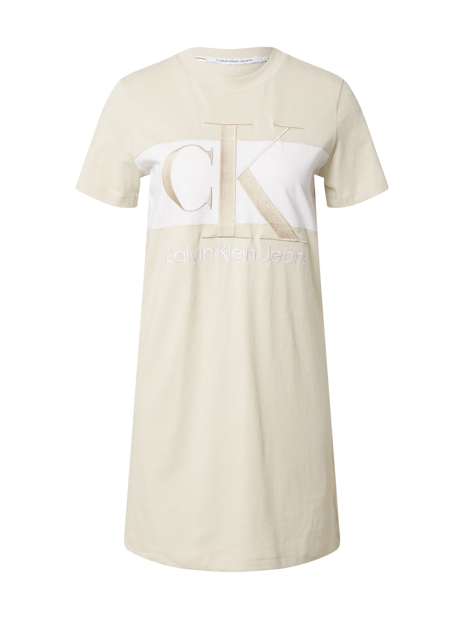 Calvin Klein Jeans Rochie alb / alb coajă de ou - Pled.ro