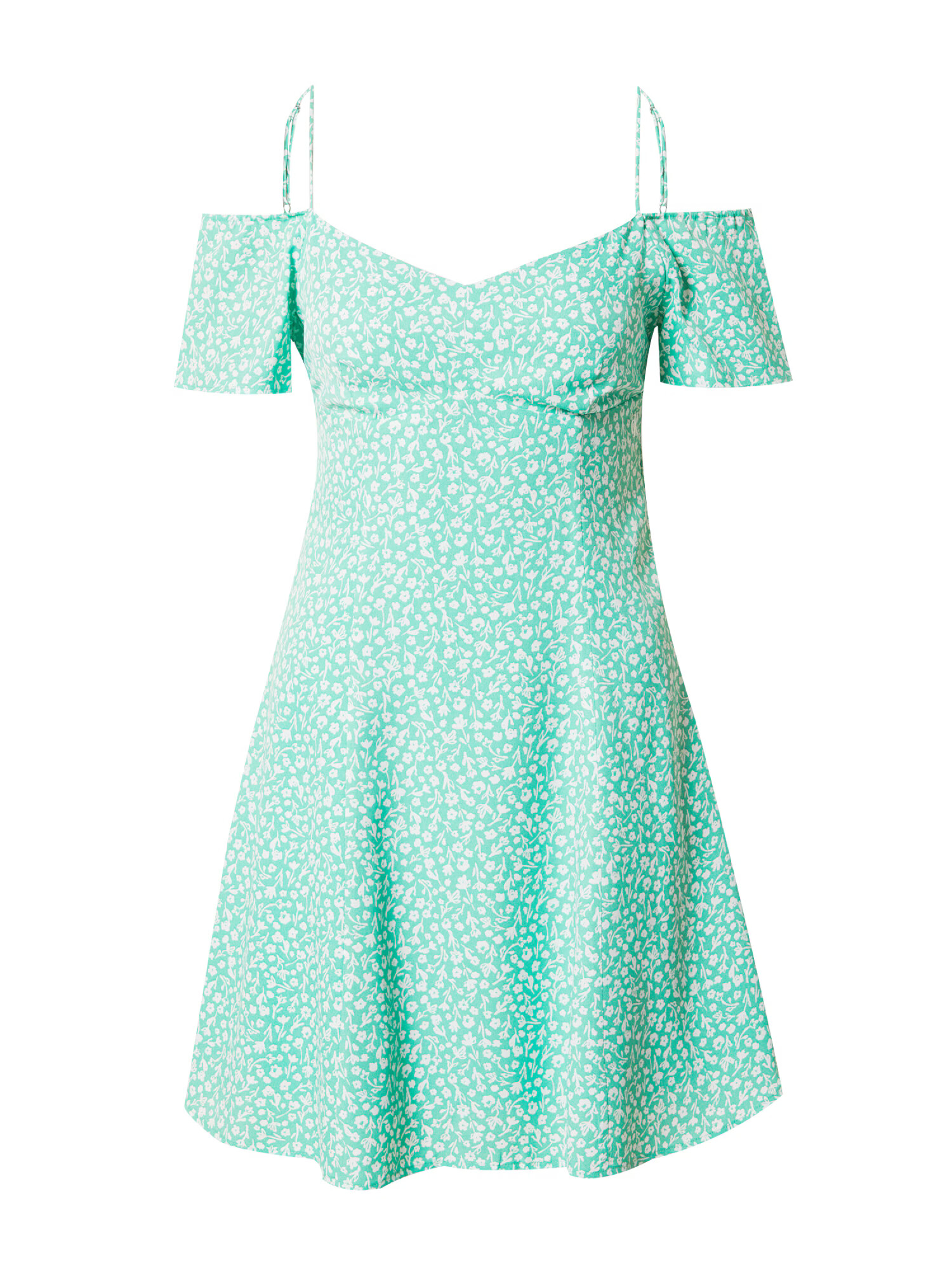 Calvin Klein Jeans Rochie de vară verde jad / alb - Pled.ro