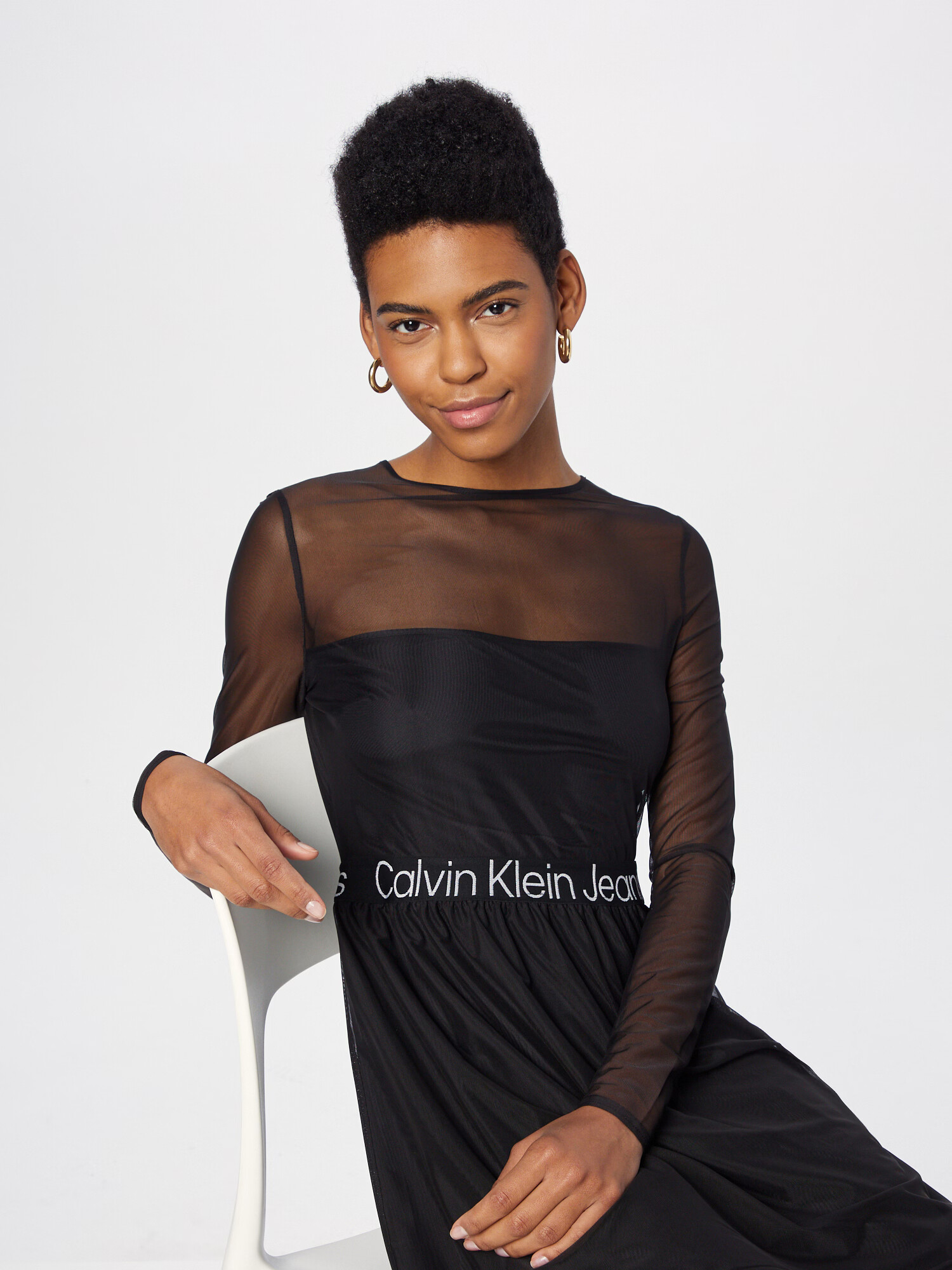 Calvin Klein Jeans Rochie gri deschis / negru - Pled.ro