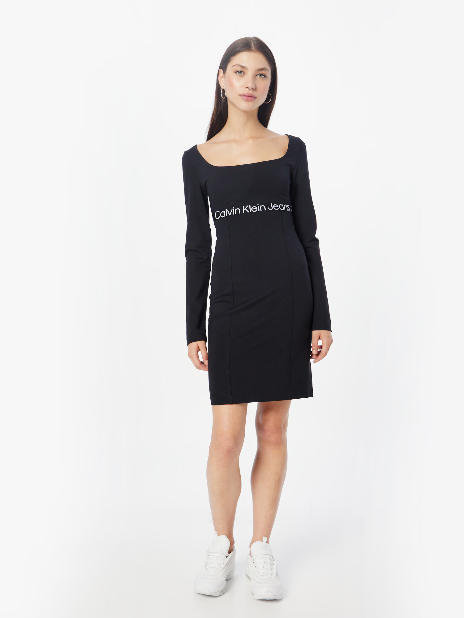 Calvin Klein Jeans Rochie 'MILANO' negru / alb - Pled.ro