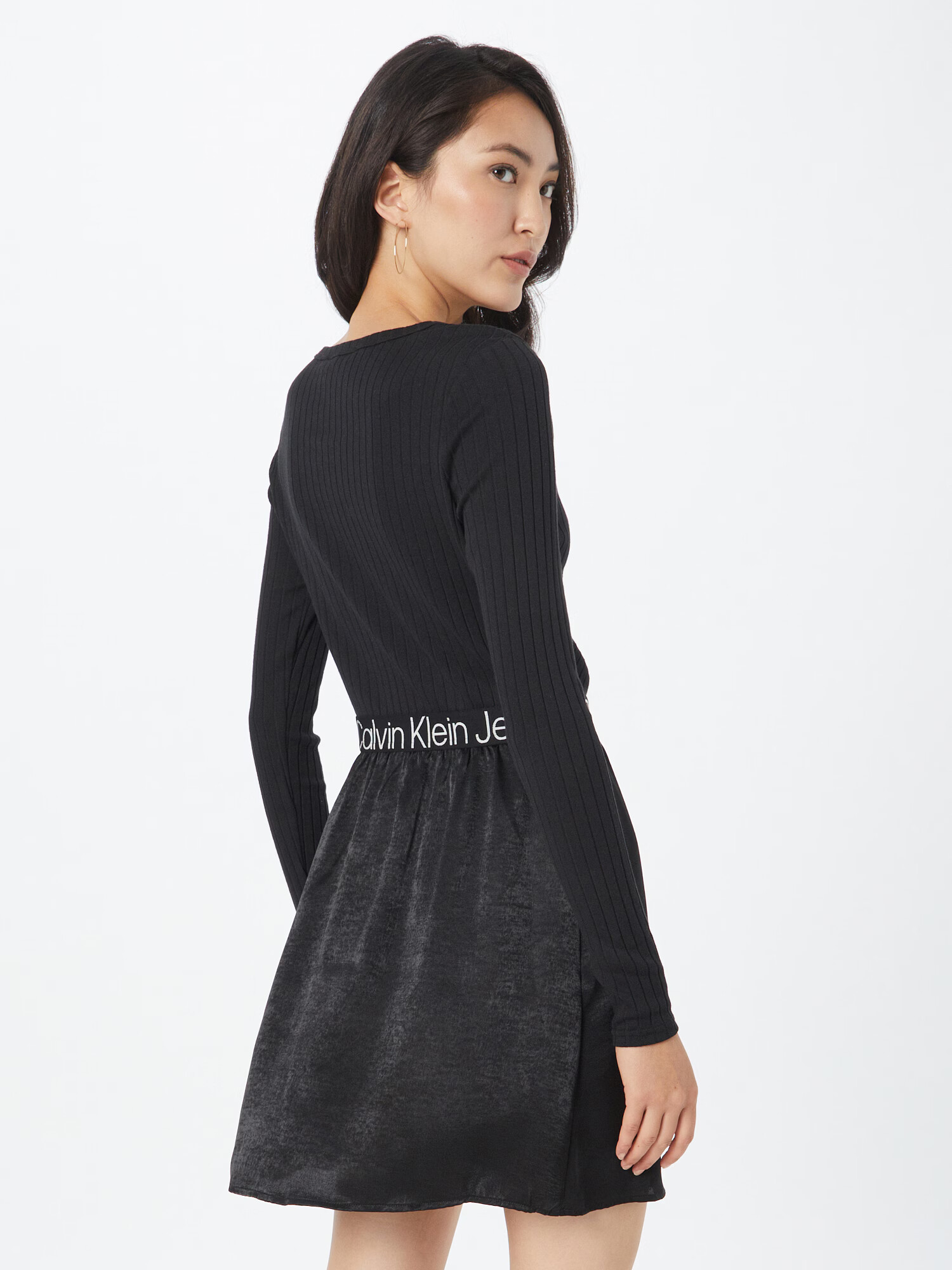 Calvin Klein Jeans Rochie negru / alb - Pled.ro