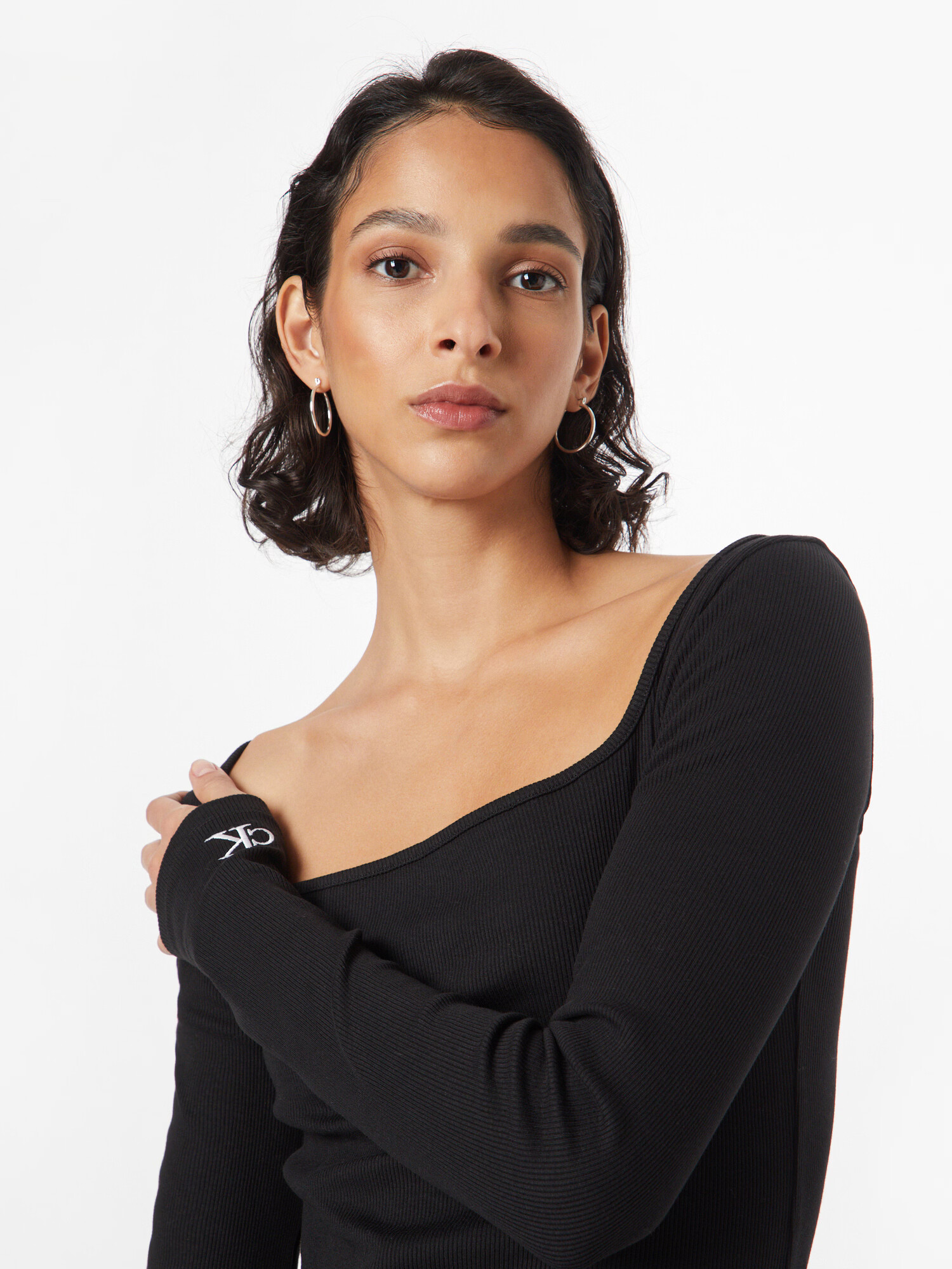 Calvin Klein Jeans Rochie negru / alb - Pled.ro