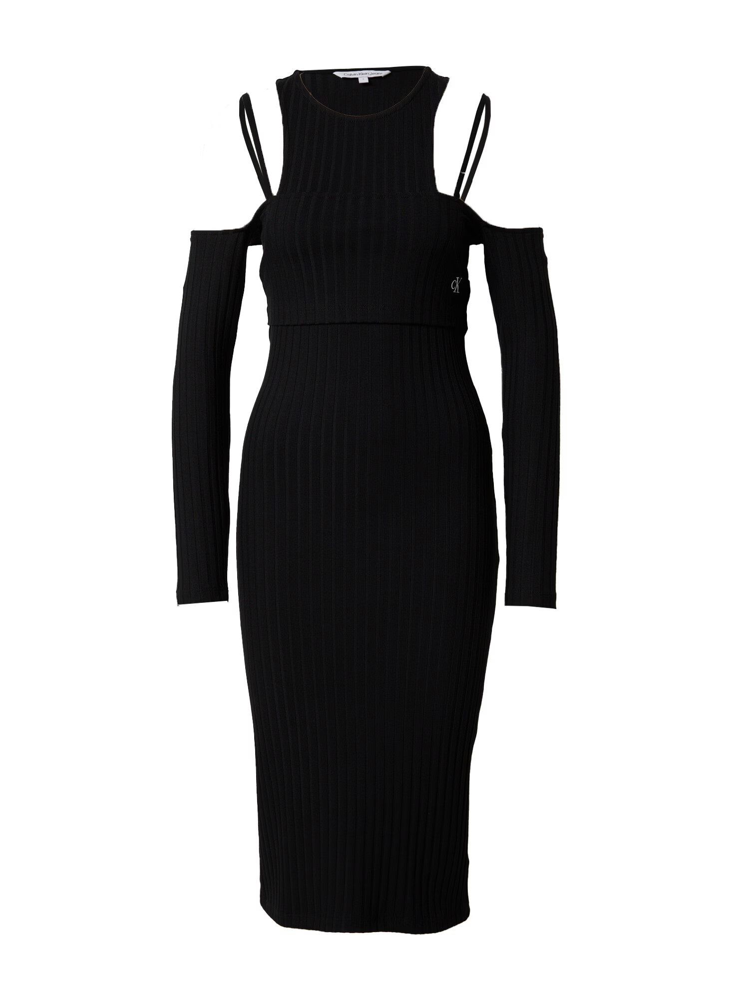 Calvin Klein Jeans Rochie negru / alb - Pled.ro