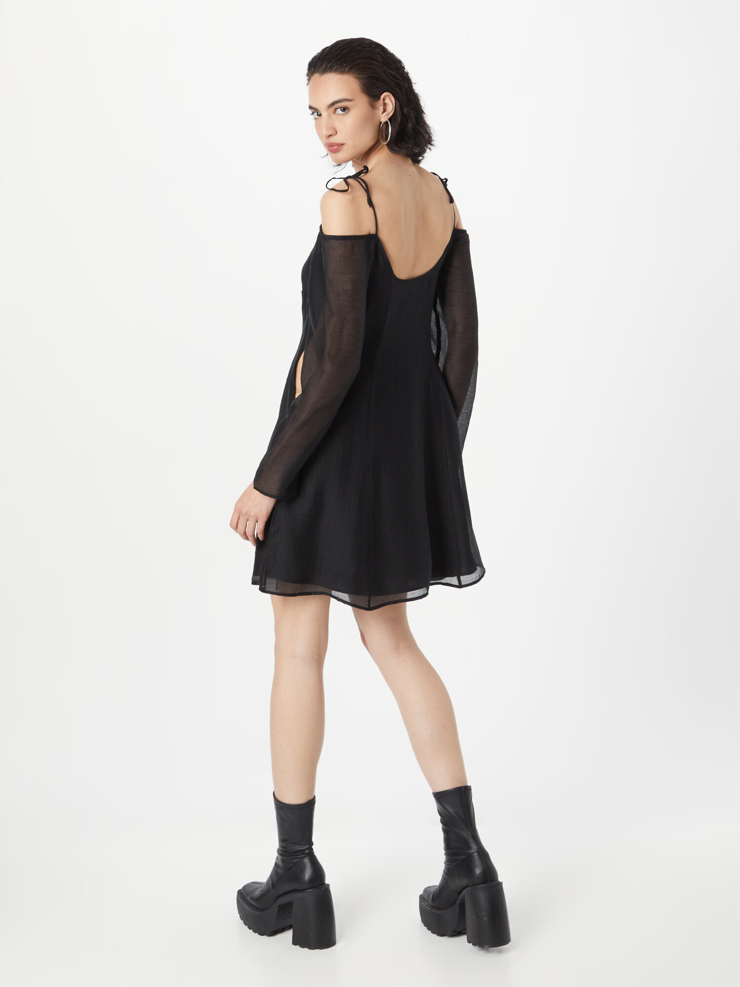 Calvin Klein Jeans Rochie negru / alb - Pled.ro