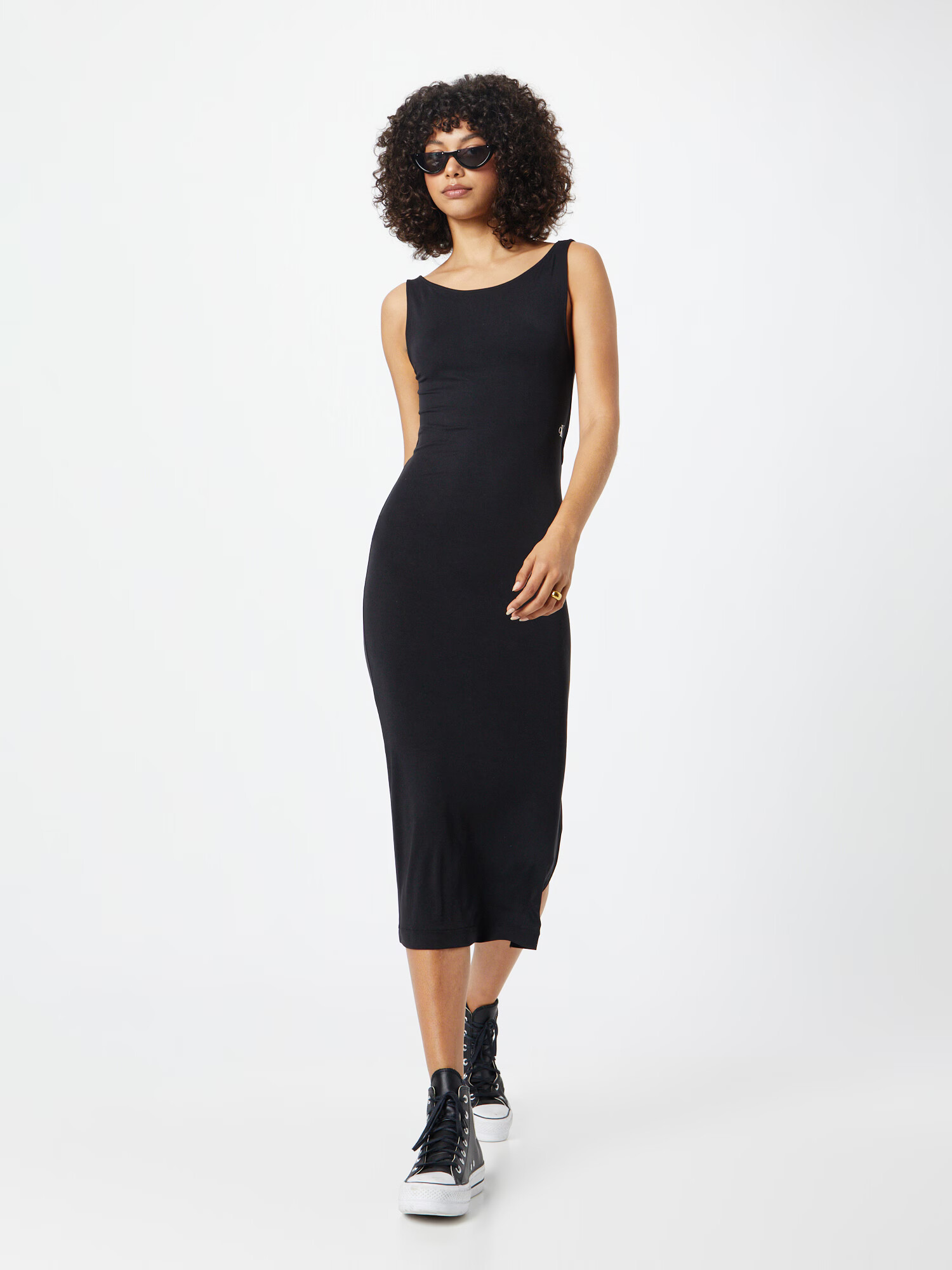 Calvin Klein Jeans Rochie negru / alb - Pled.ro