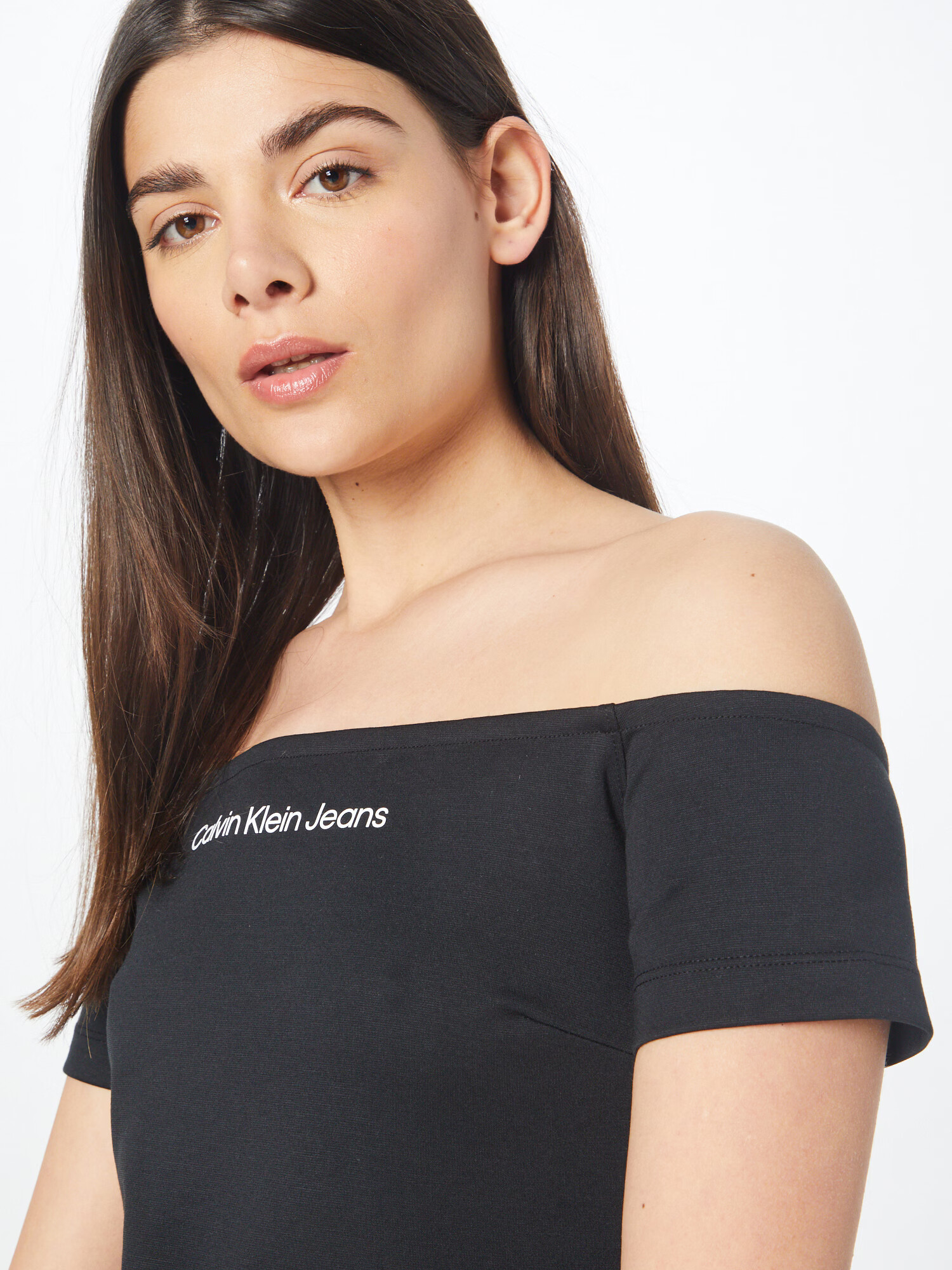 Calvin Klein Jeans Rochie negru / alb - Pled.ro