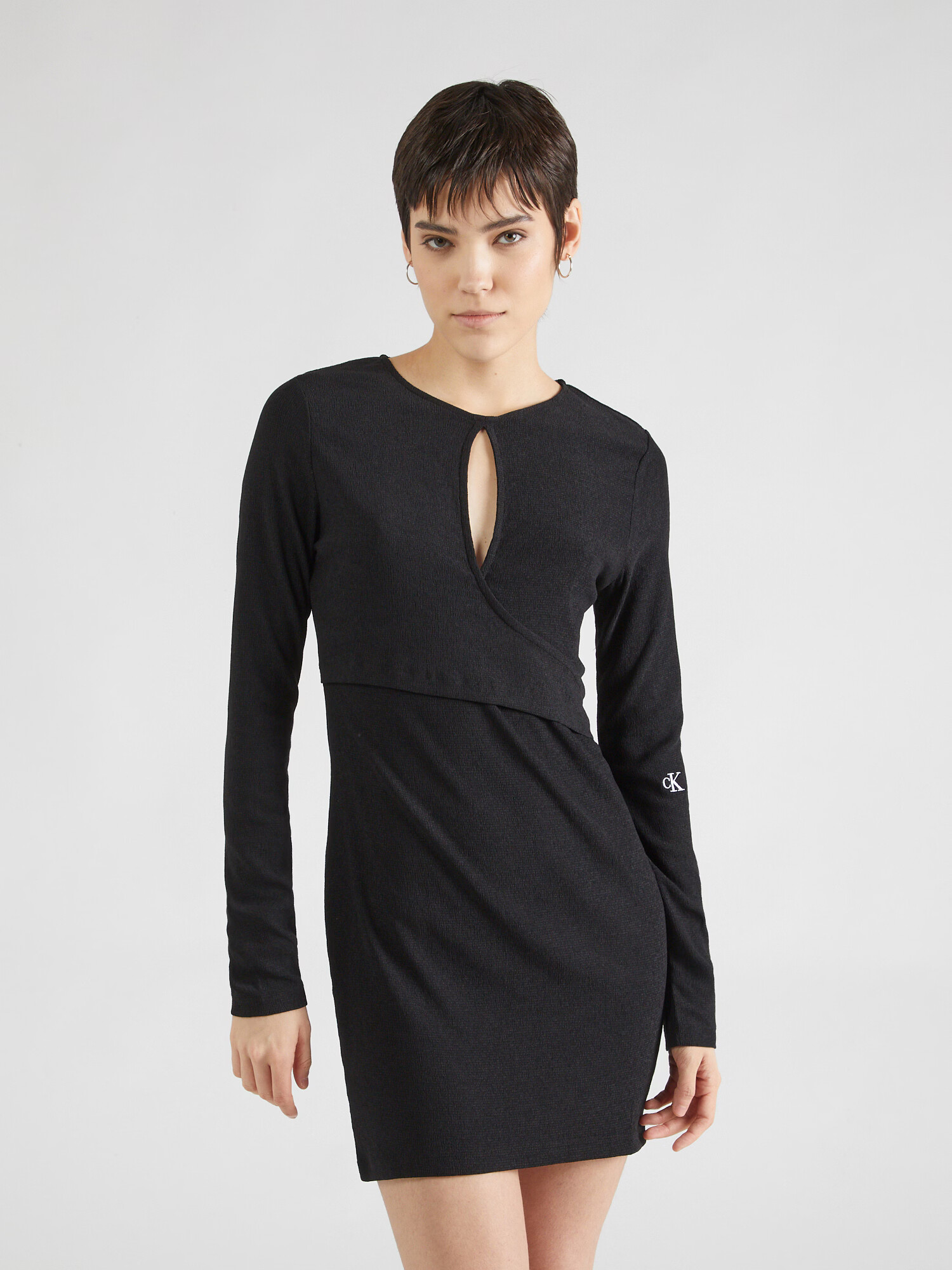 Calvin Klein Jeans Rochie negru / alb - Pled.ro