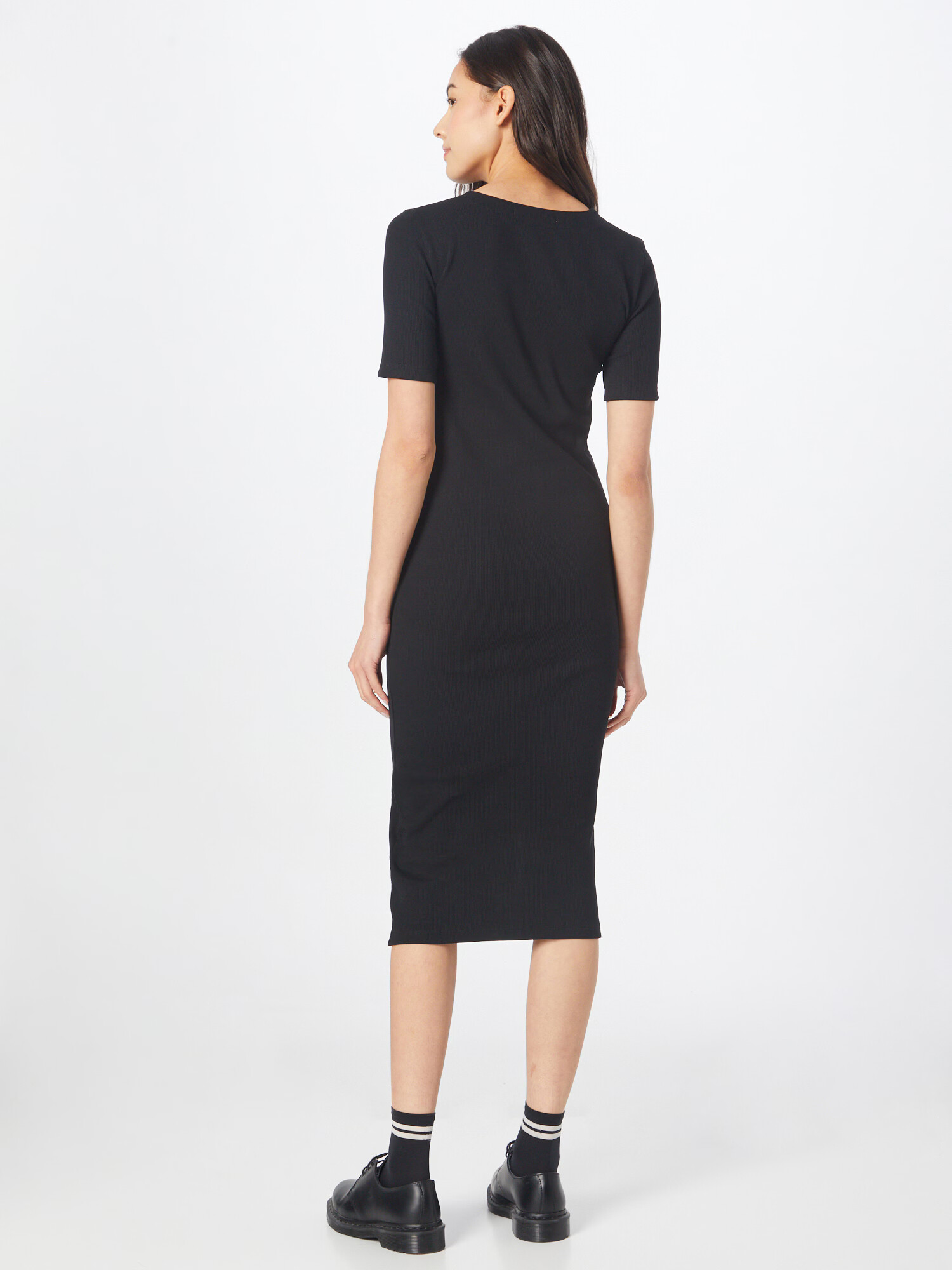 Calvin Klein Jeans Rochie de vară negru / alb - Pled.ro