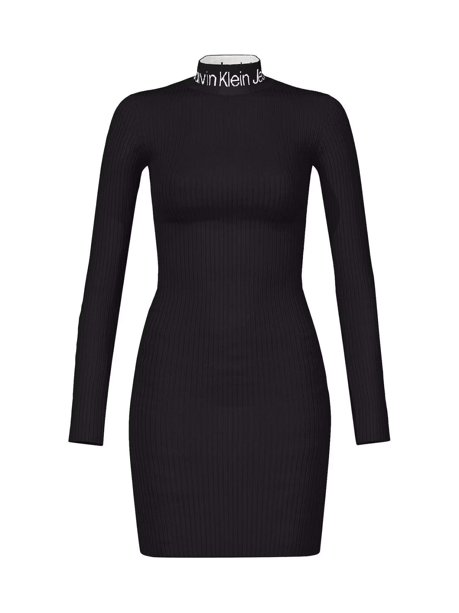 Calvin Klein Jeans Rochie tricotat negru / alb - Pled.ro