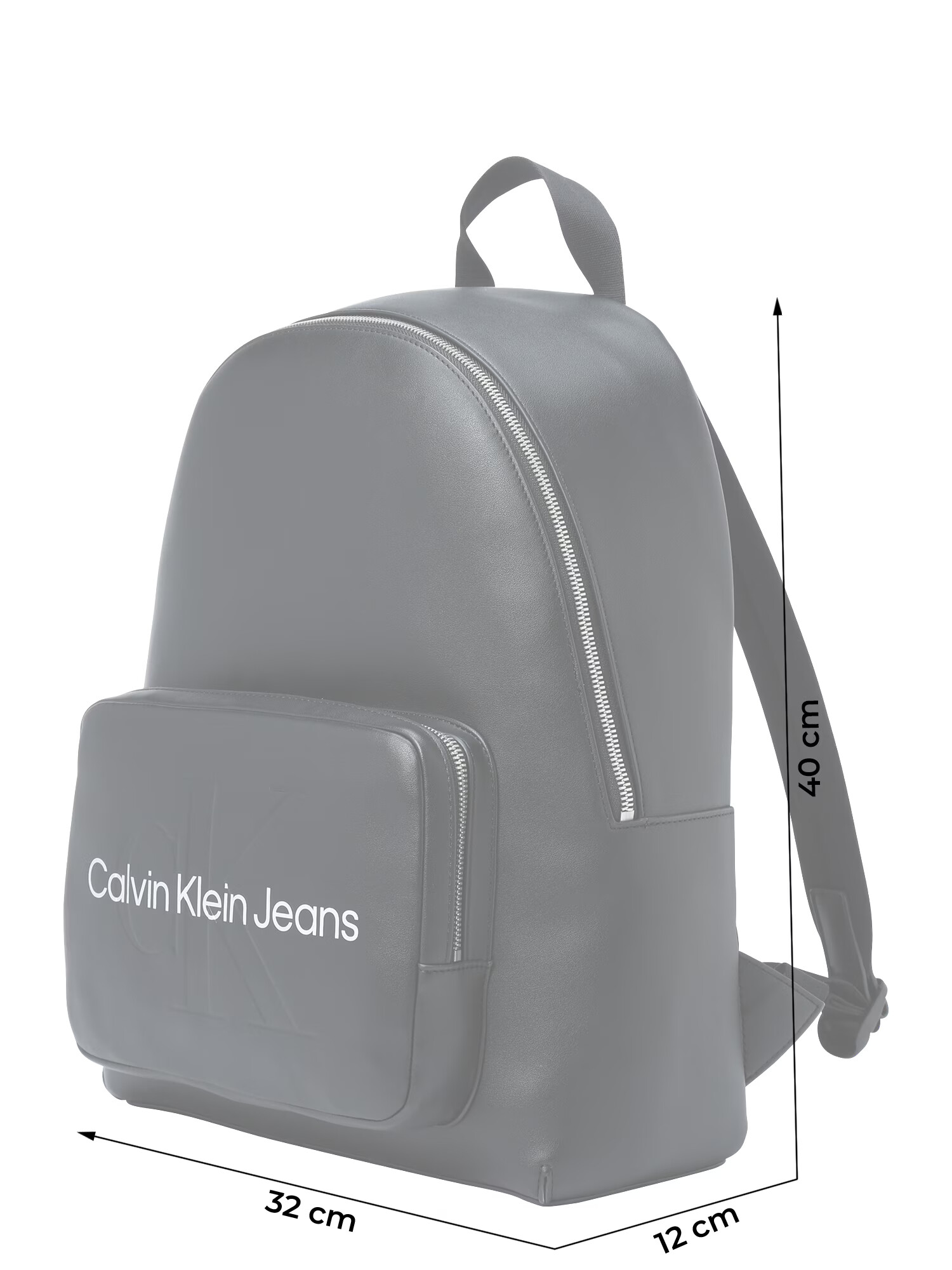 Calvin Klein Jeans Rucsac 'Campus' negru / alb - Pled.ro