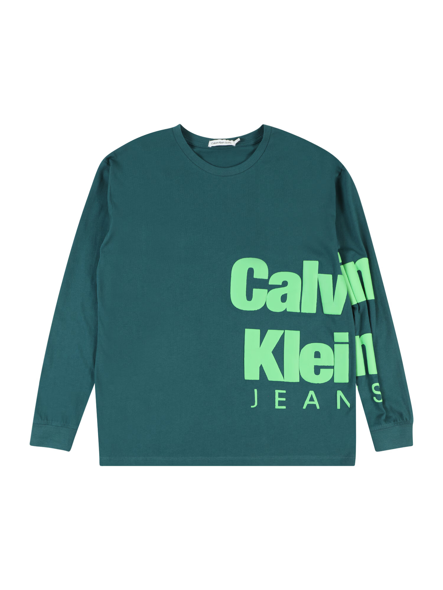 Calvin Klein Jeans Tricou albastru pastel / verde deschis - Pled.ro