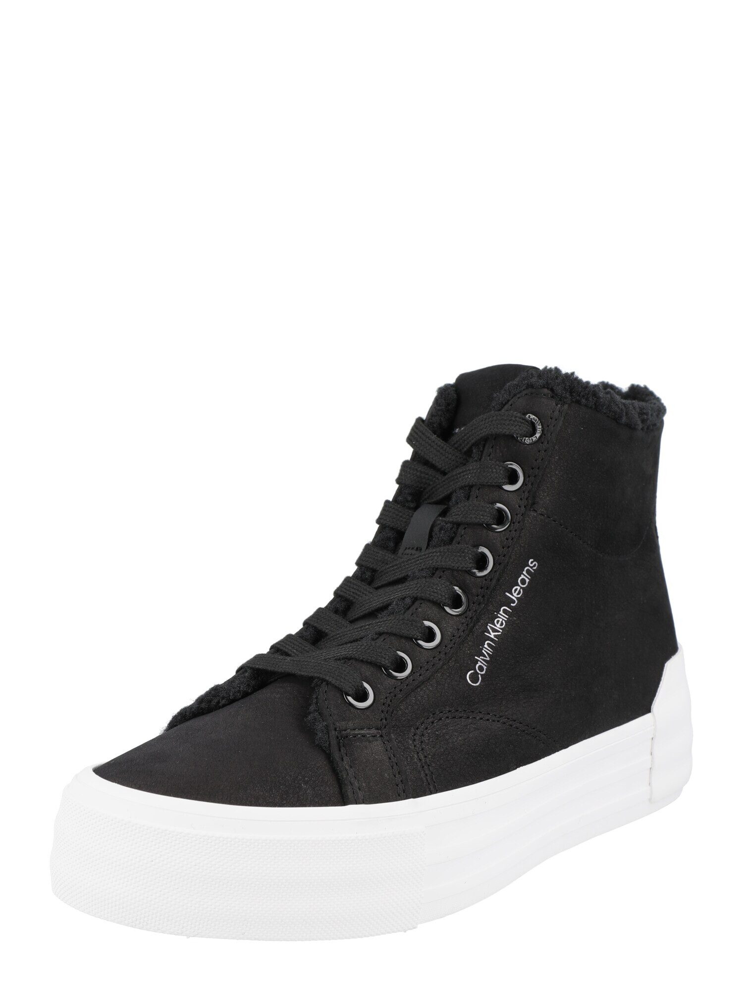 Calvin Klein Jeans Sneaker înalt negru / alb - Pled.ro