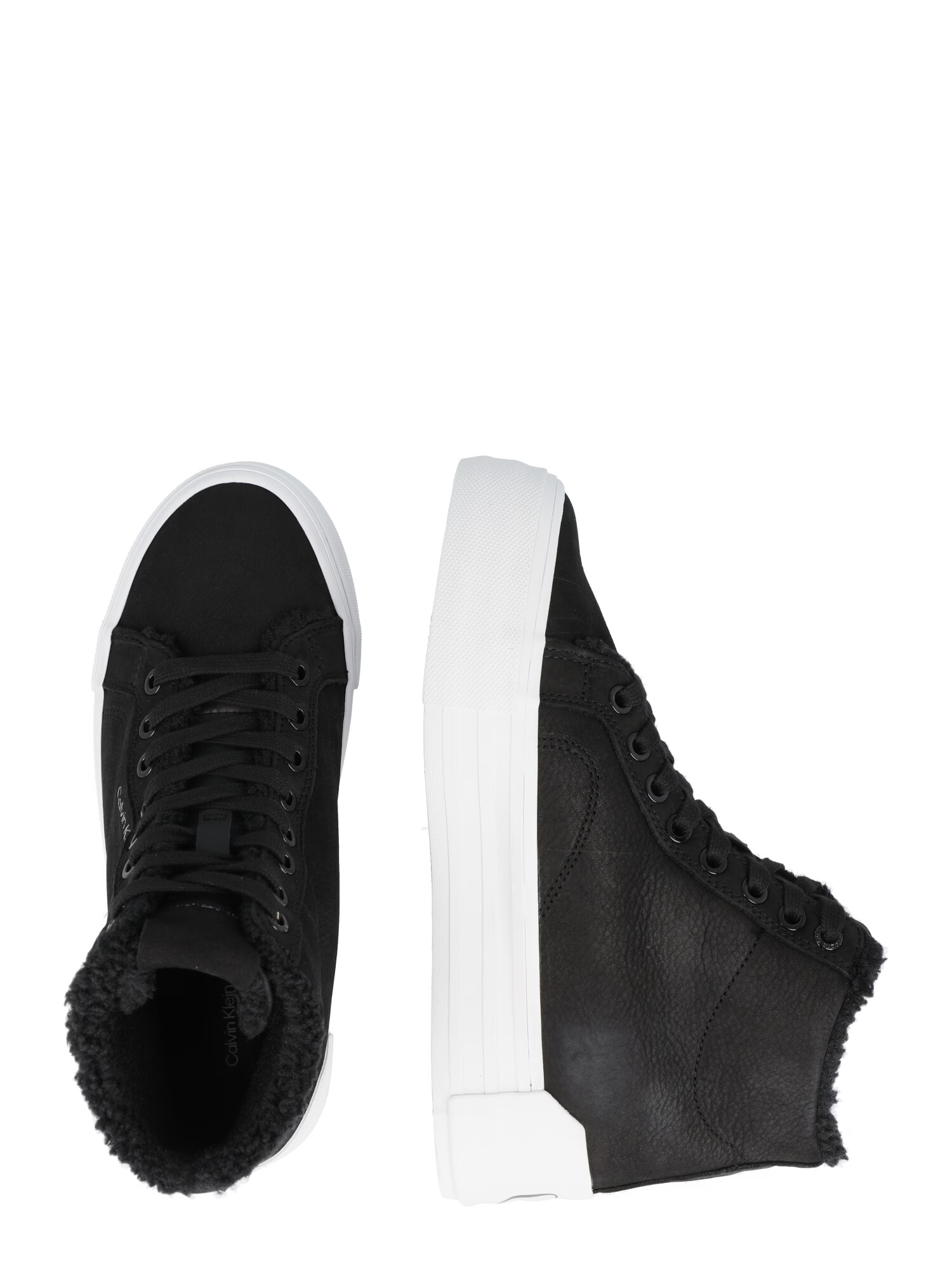 Calvin Klein Jeans Sneaker înalt negru / alb - Pled.ro