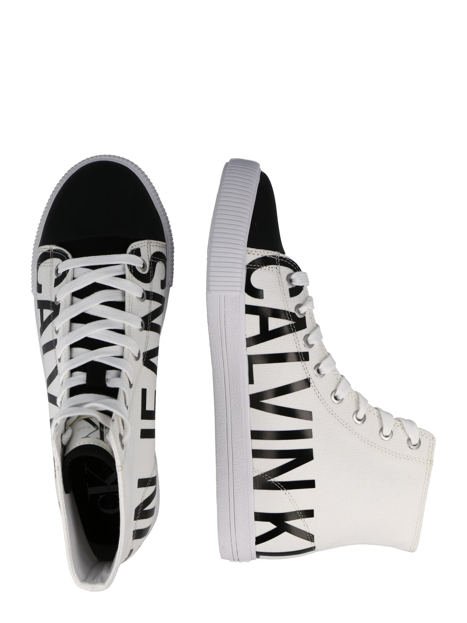 Calvin Klein Jeans Sneaker înalt negru / alb - Pled.ro