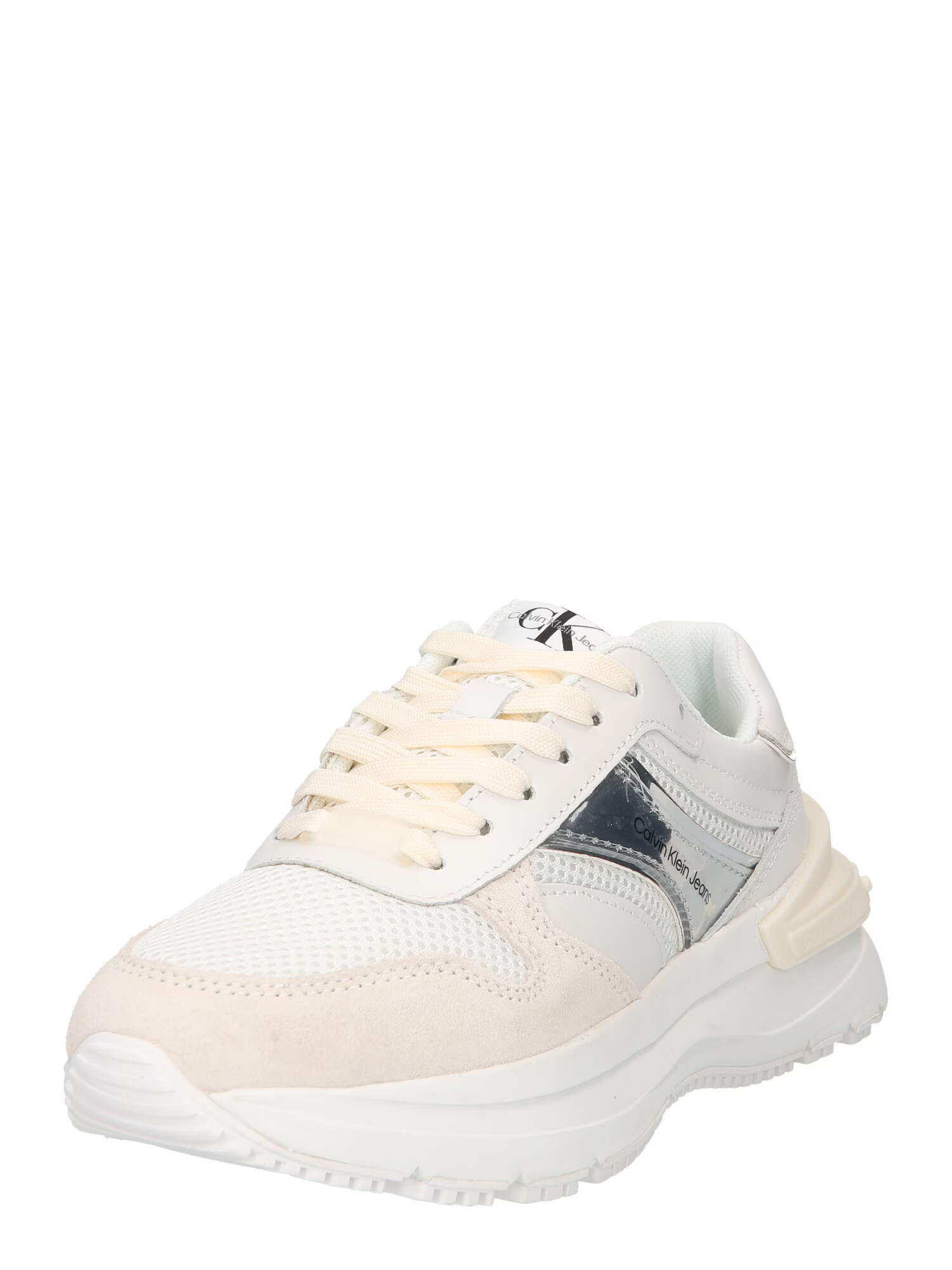 Calvin Klein Jeans Sneaker low bej deschis / argintiu / alb - Pled.ro