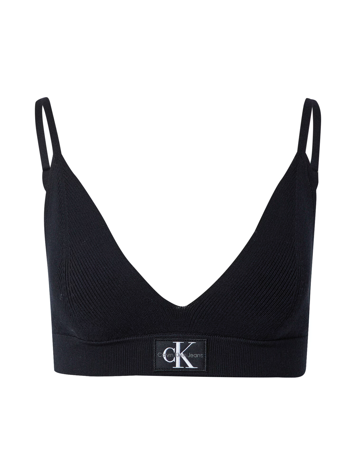 Calvin Klein Jeans Sutien negru / alb - Pled.ro