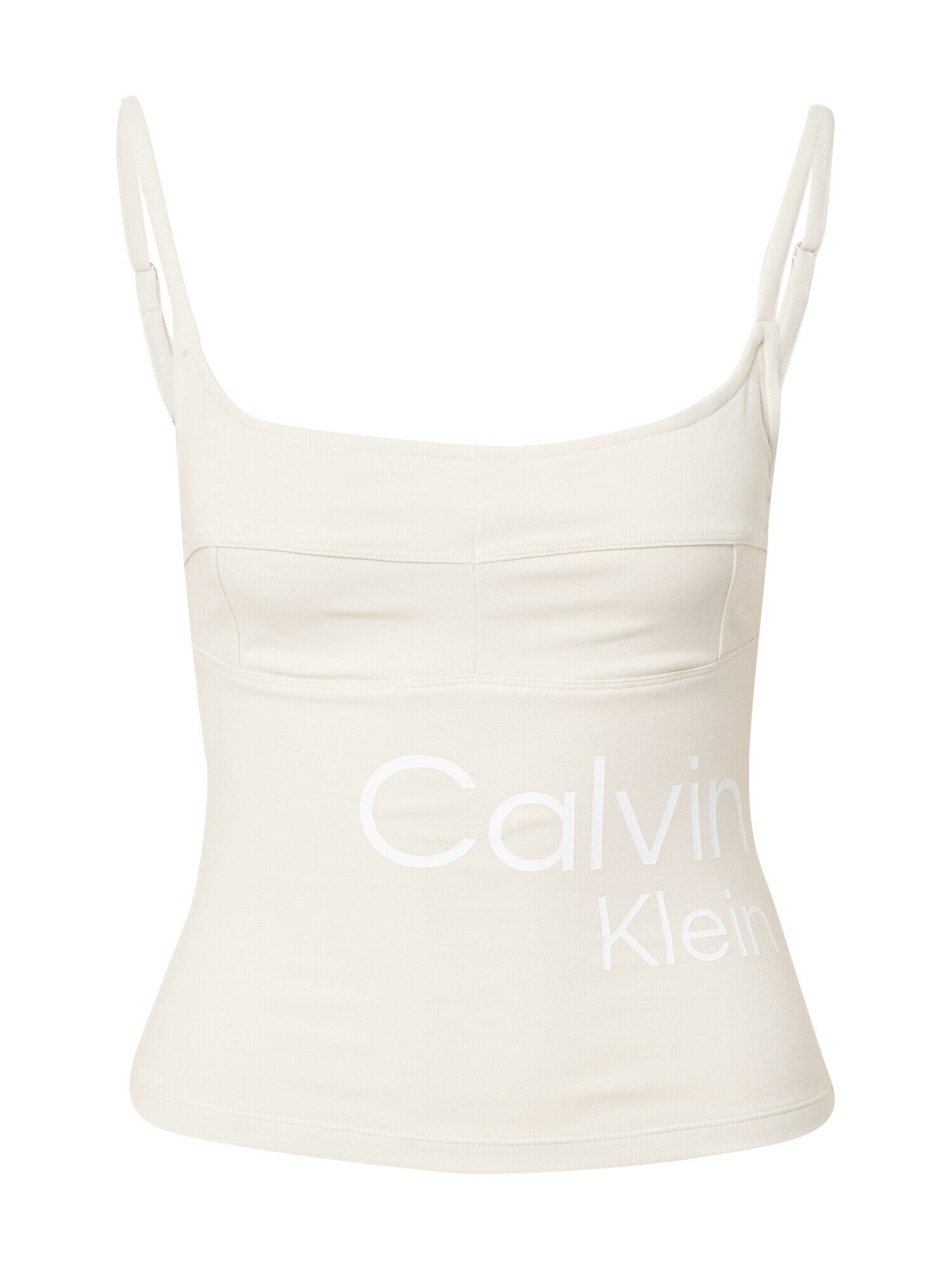 Calvin Klein Jeans Top alb / alb murdar - Pled.ro