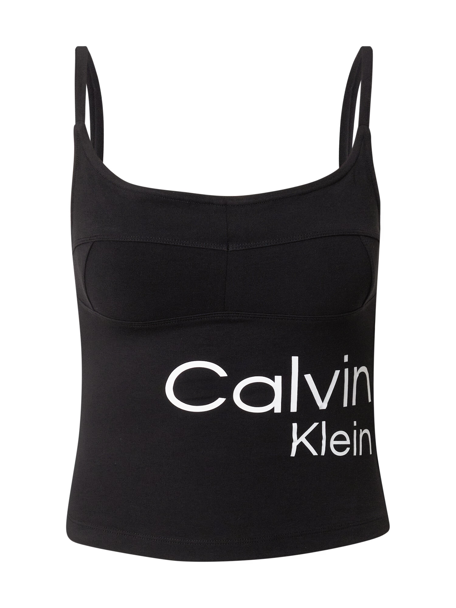 Calvin Klein Jeans Top negru / alb - Pled.ro