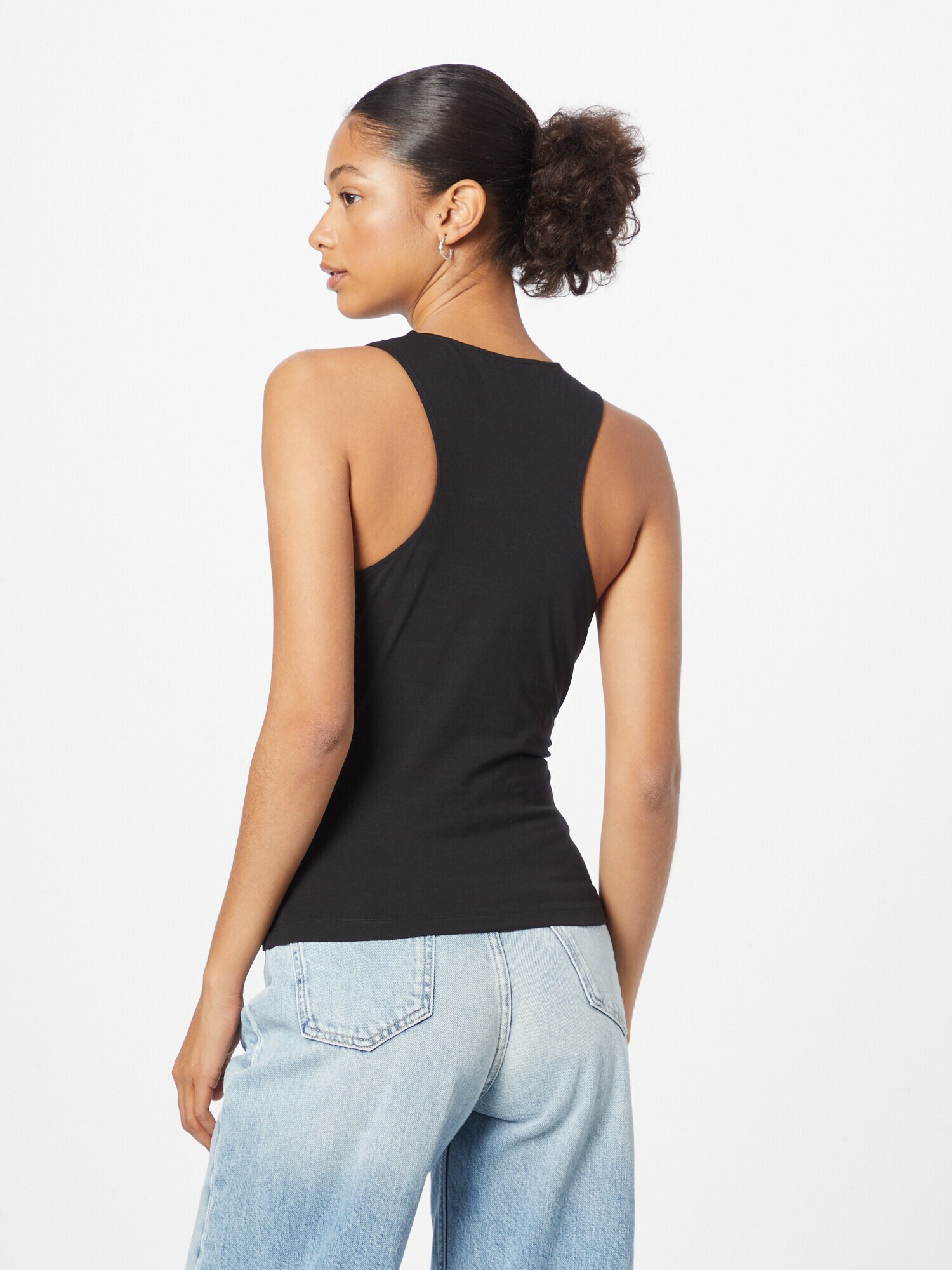 Calvin Klein Jeans Top negru / alb - Pled.ro