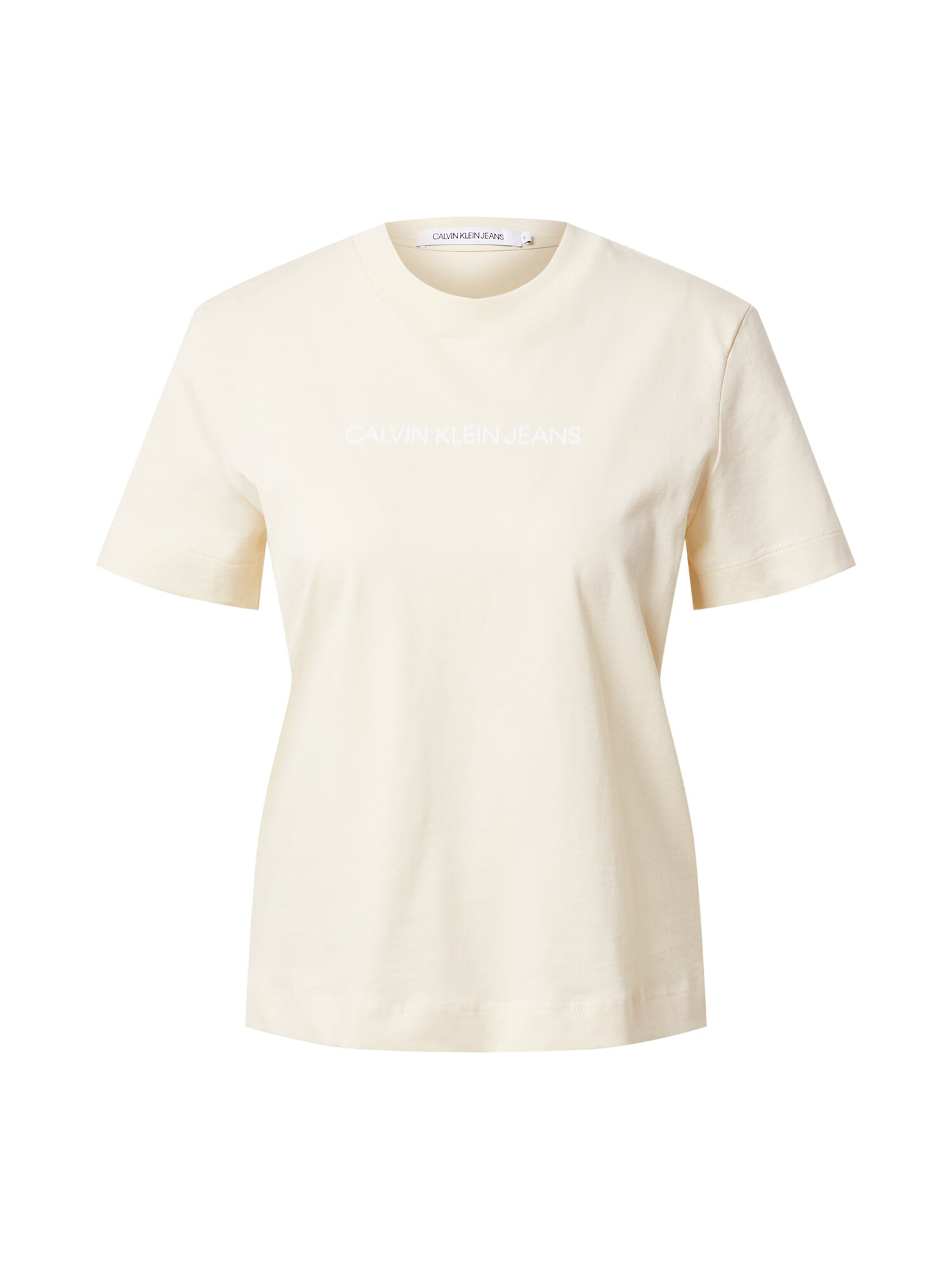 Calvin Klein Jeans Tricou alb / alb natural - Pled.ro