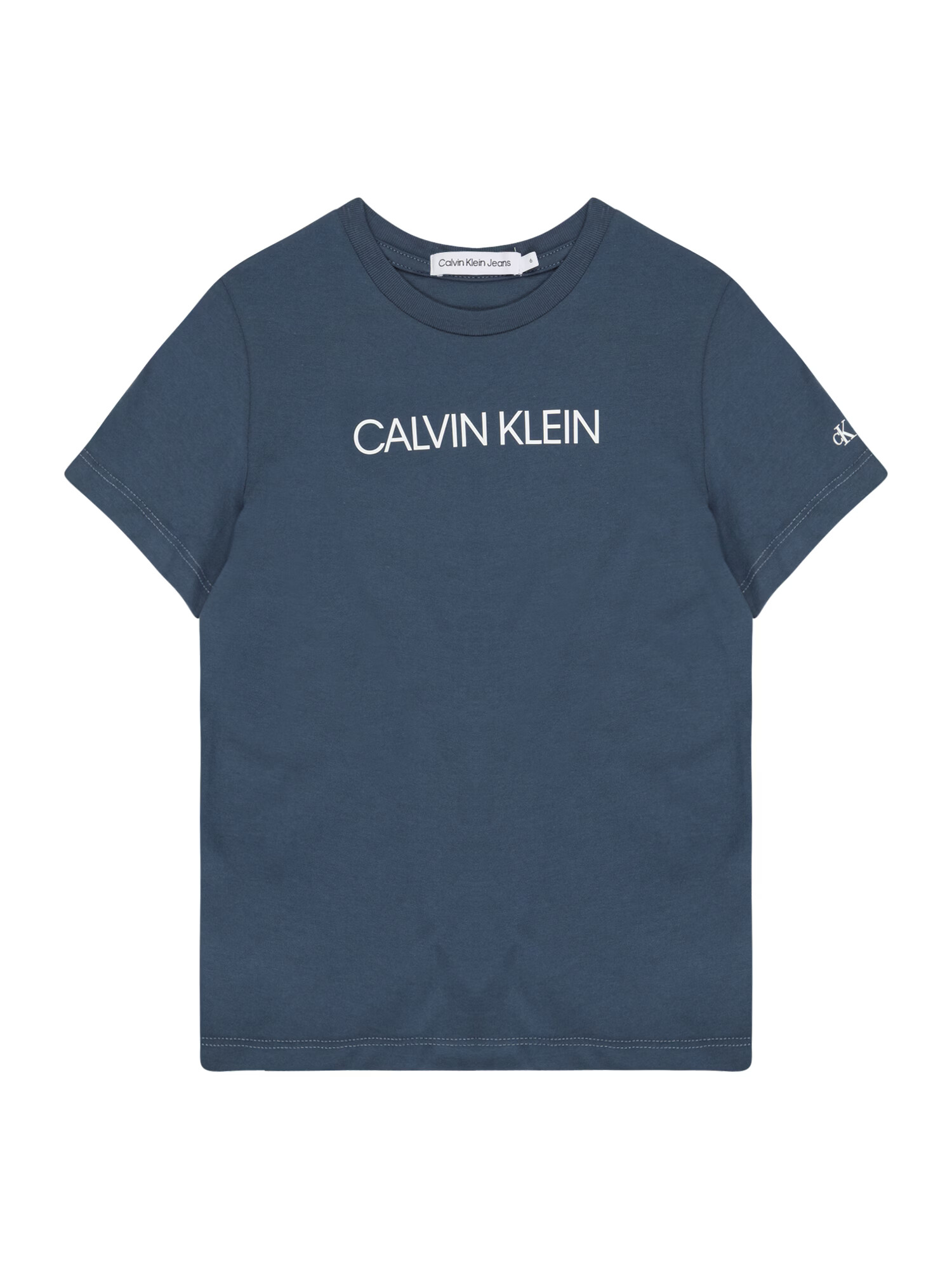 Calvin Klein Jeans Tricou albastru marin / alb - Pled.ro