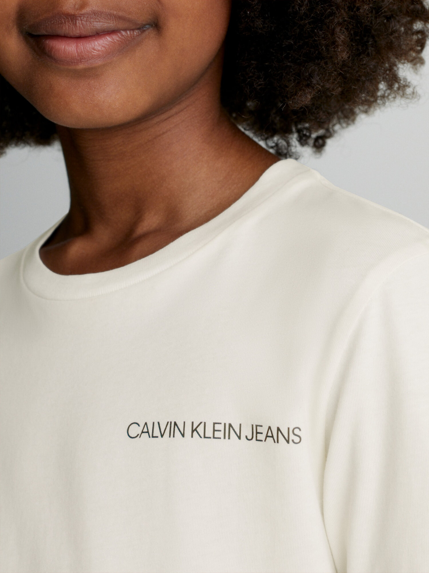 Calvin Klein Jeans Tricou bej / negru - Pled.ro