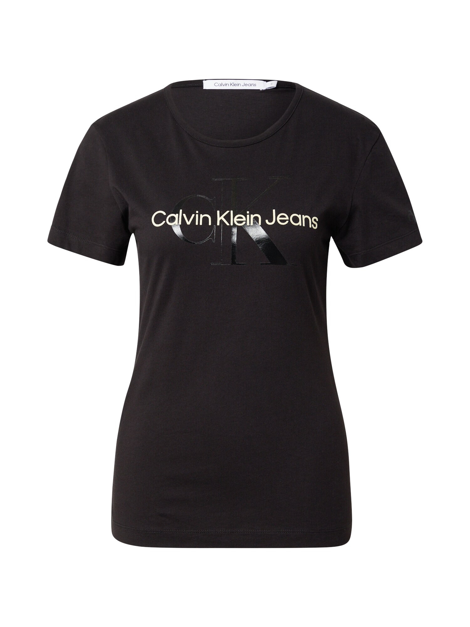 Calvin Klein Jeans Tricou crem / negru - Pled.ro