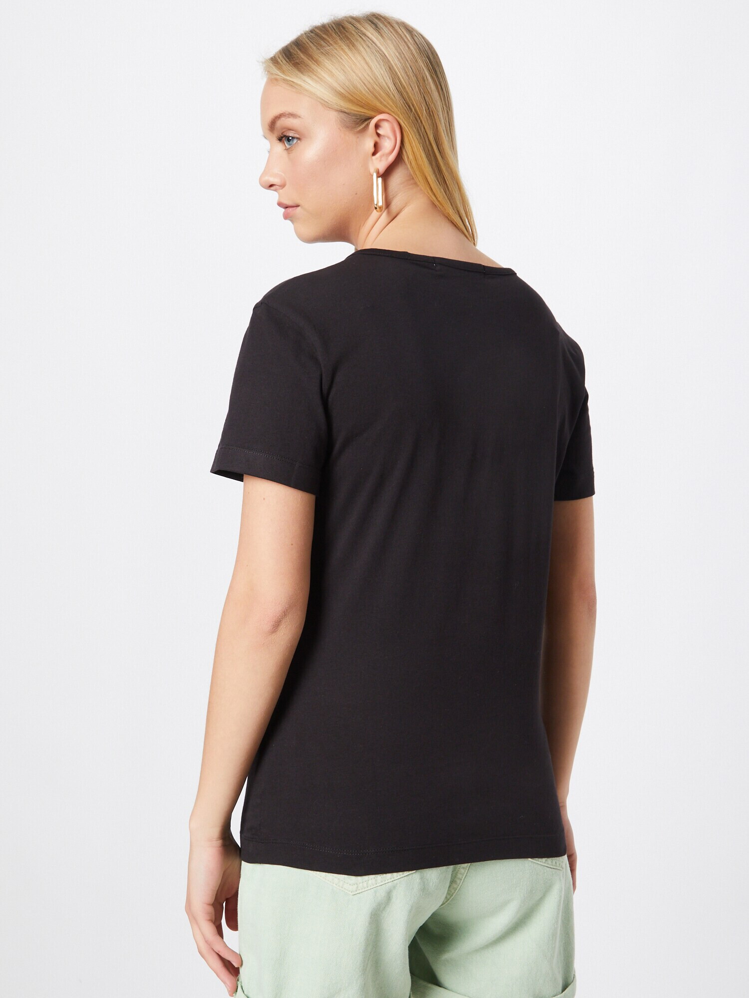 Calvin Klein Jeans Tricou crem / negru - Pled.ro