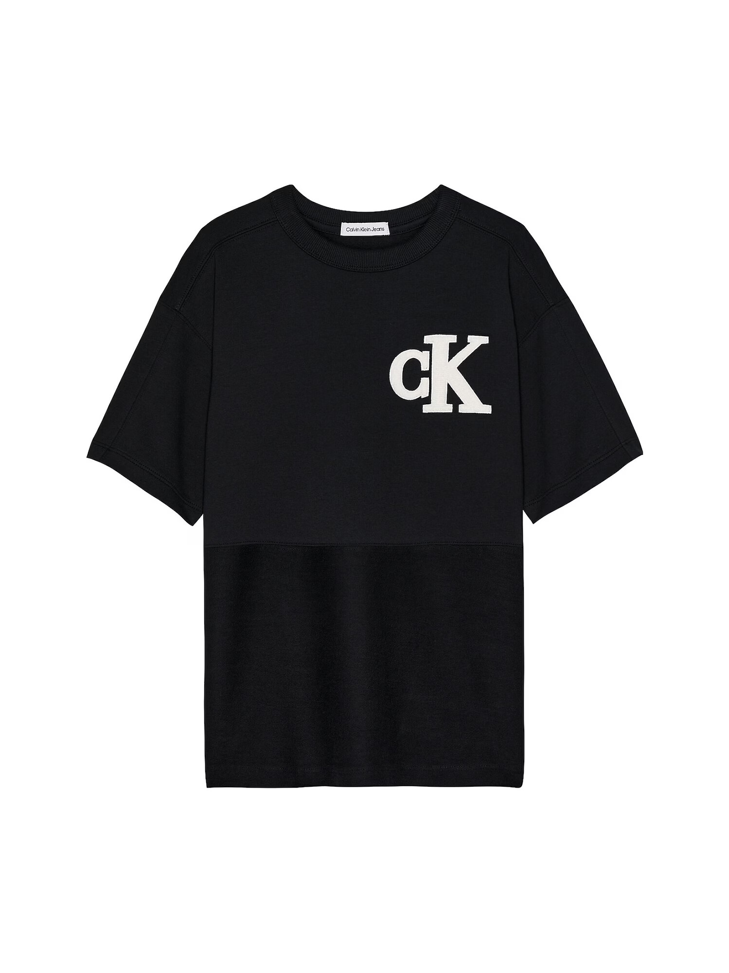 Calvin Klein Jeans Tricou crem / negru - Pled.ro