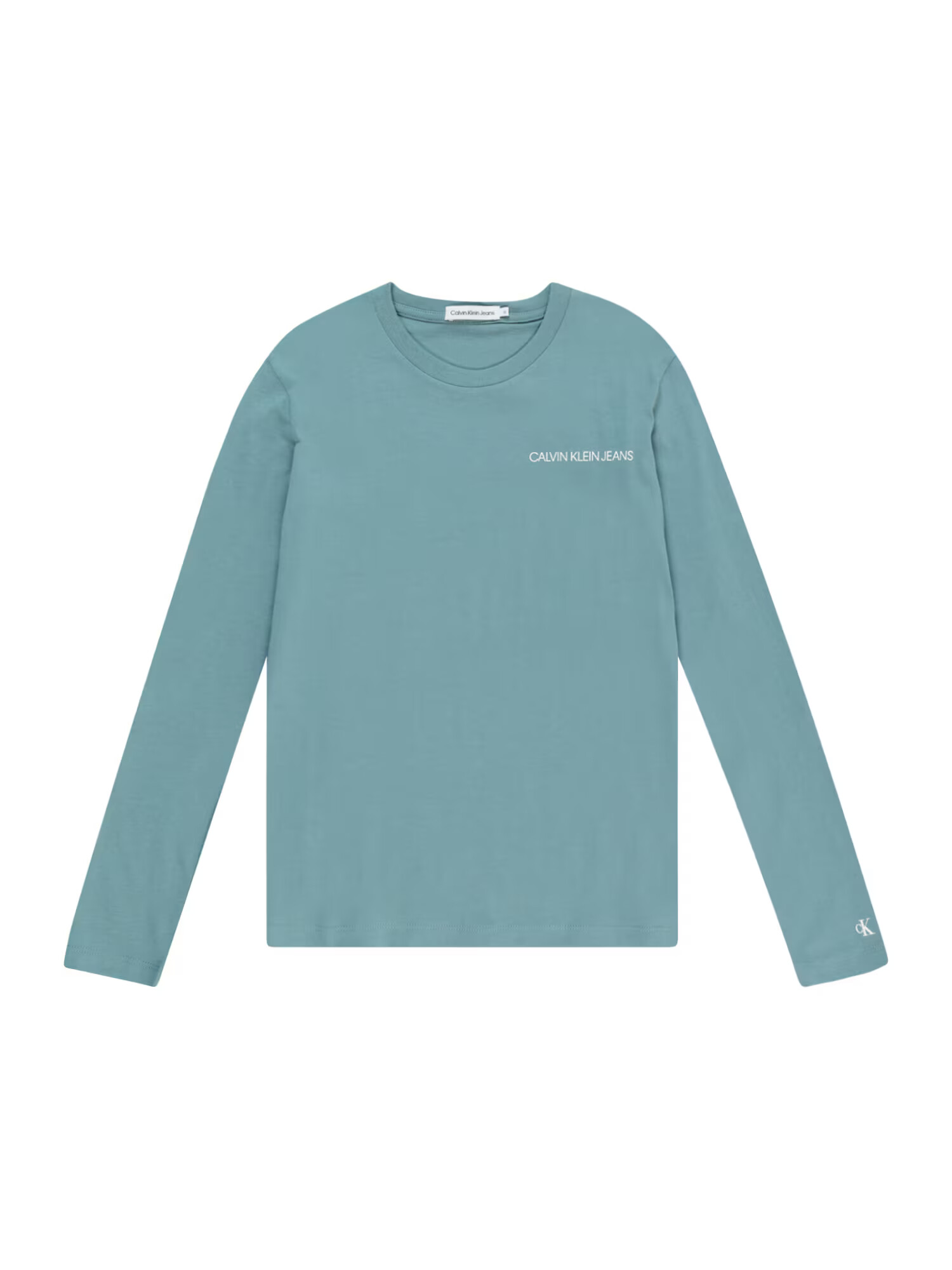 Calvin Klein Jeans Tricou cyan / alb - Pled.ro