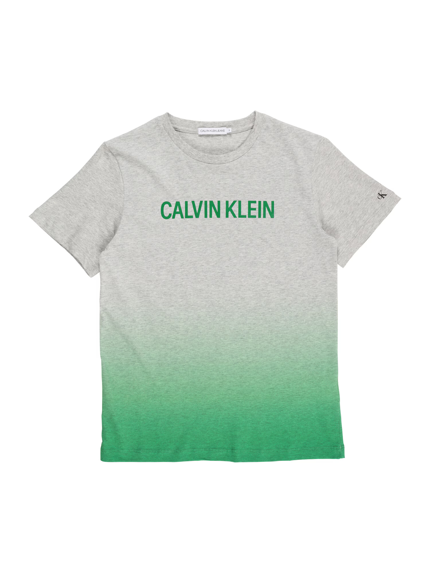 Calvin Klein Jeans Tricou gri amestecat / verde - Pled.ro